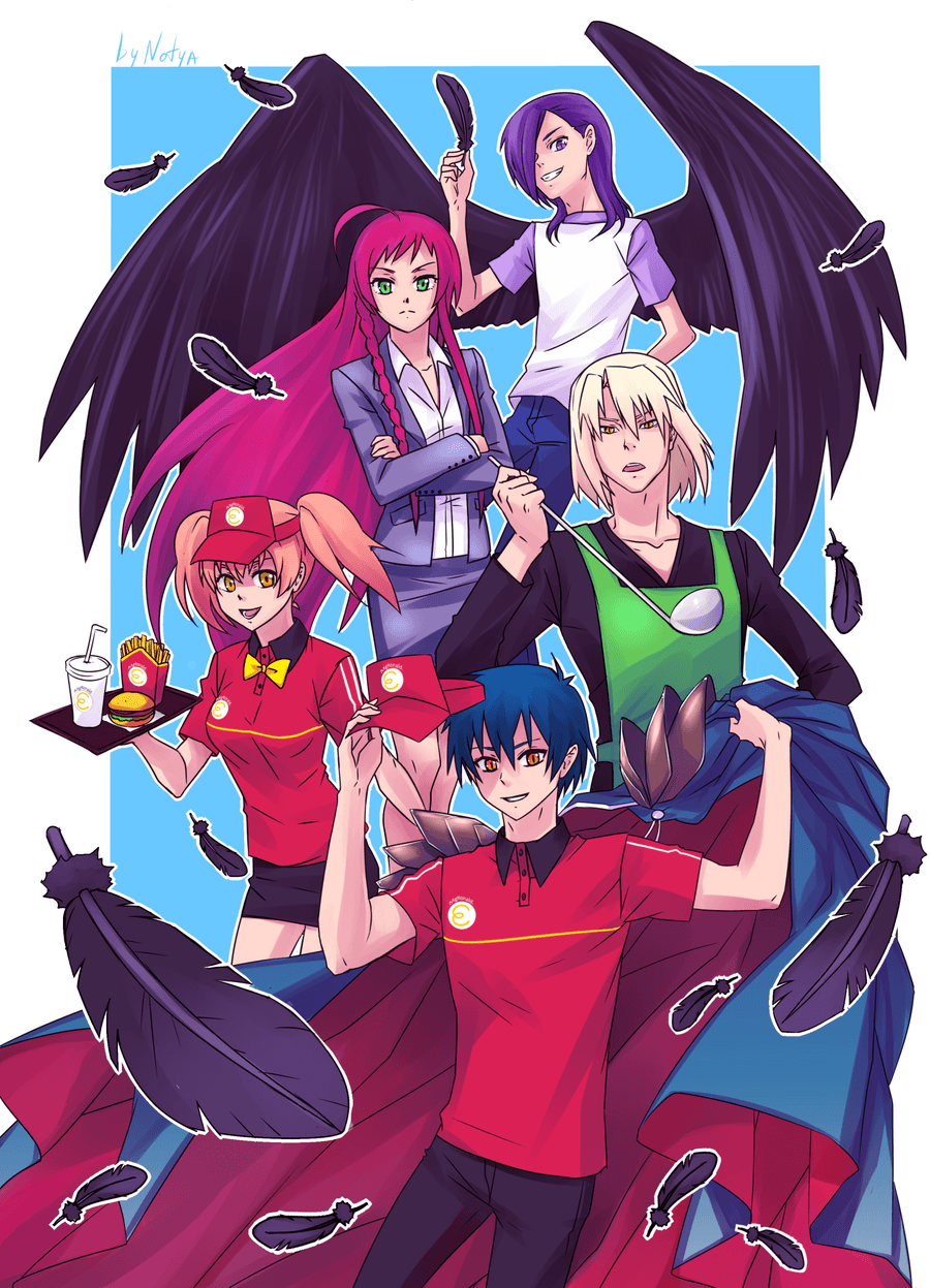 Anime The Devil Is a Part-Timer! HD Wallpaper by kuena