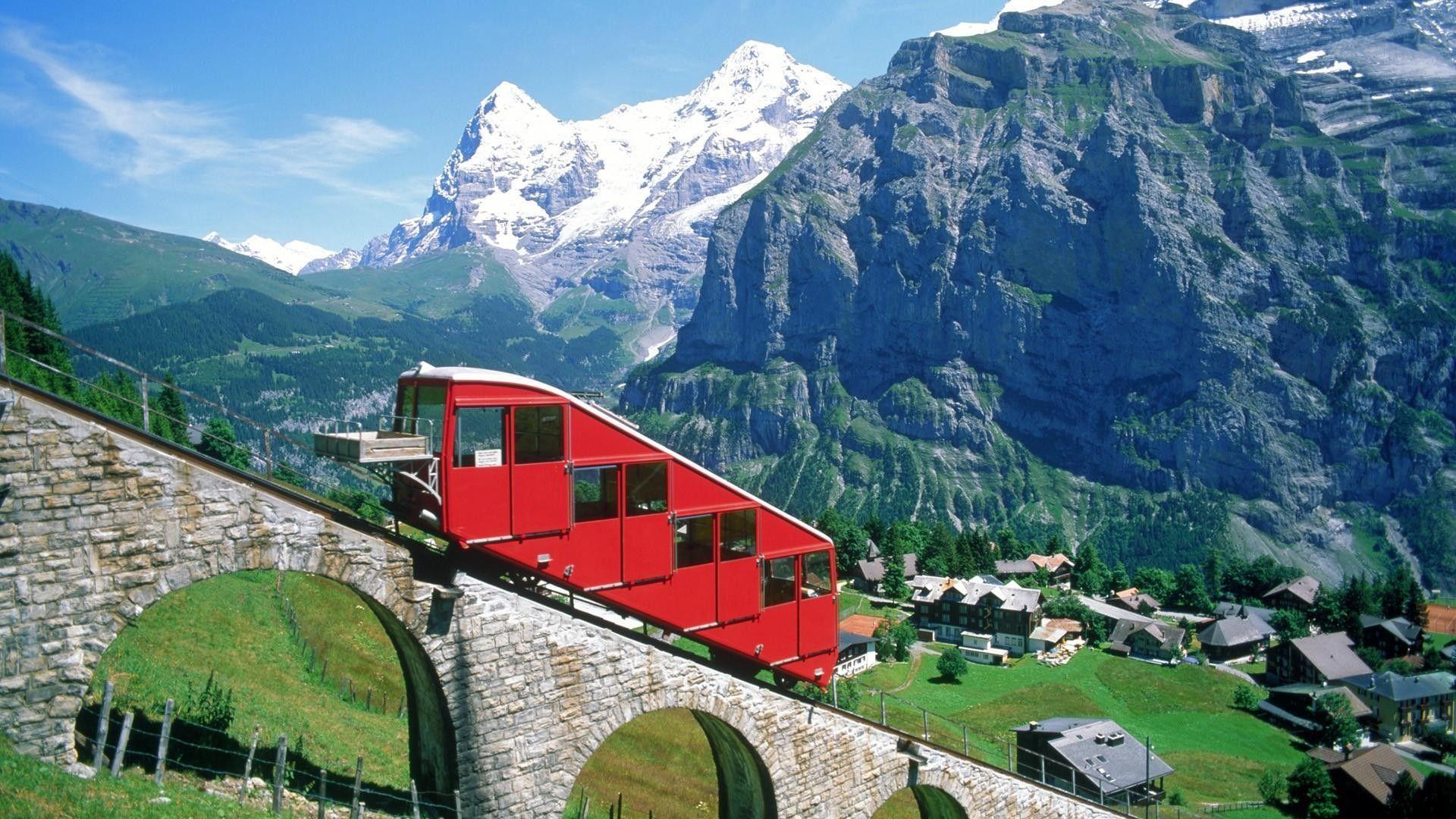 Switzerland Tag wallpaper: Mountains Countryside Swiss Vineyard