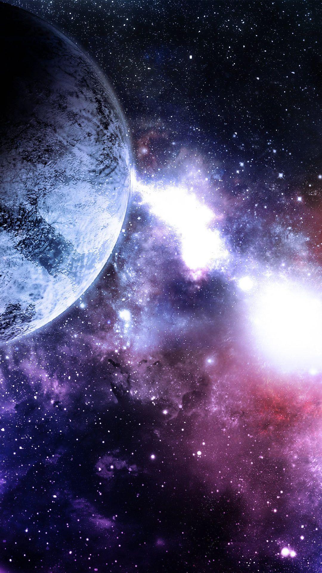 Universe Stellar Light Planet Android Wallpaper free download