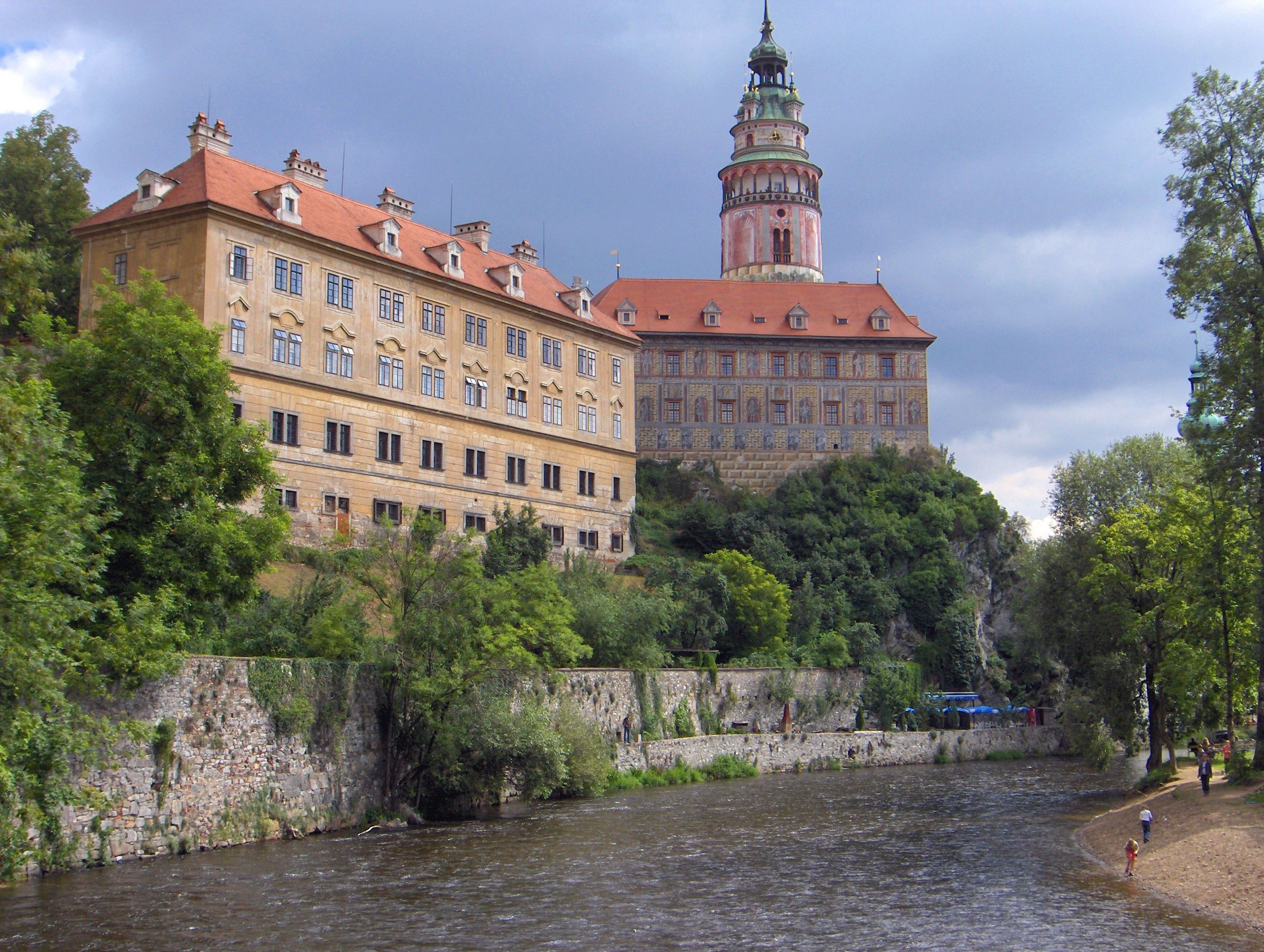 Castle Palace Cesky Krumlov Cesk Crumlov Medieval Wallpaper