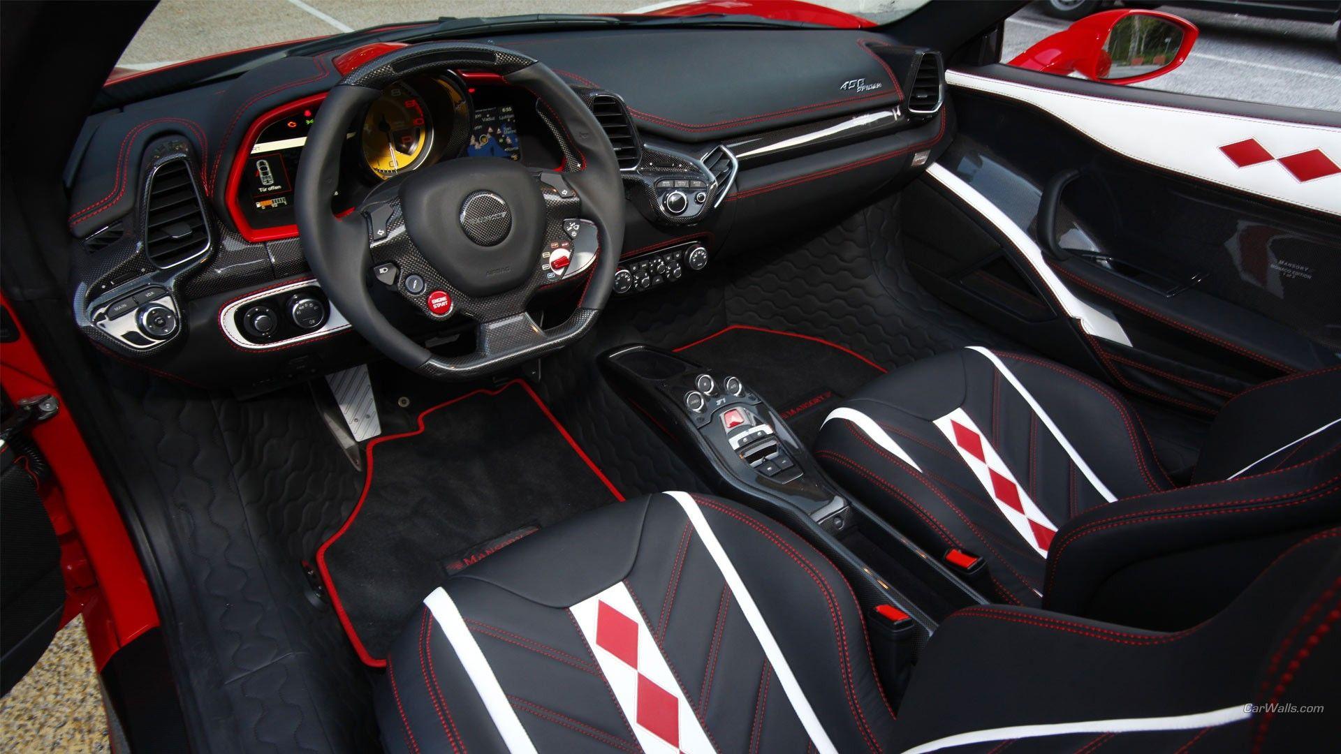 Ferrari Supercars, Car Interior Wallpaper HD / Desktop