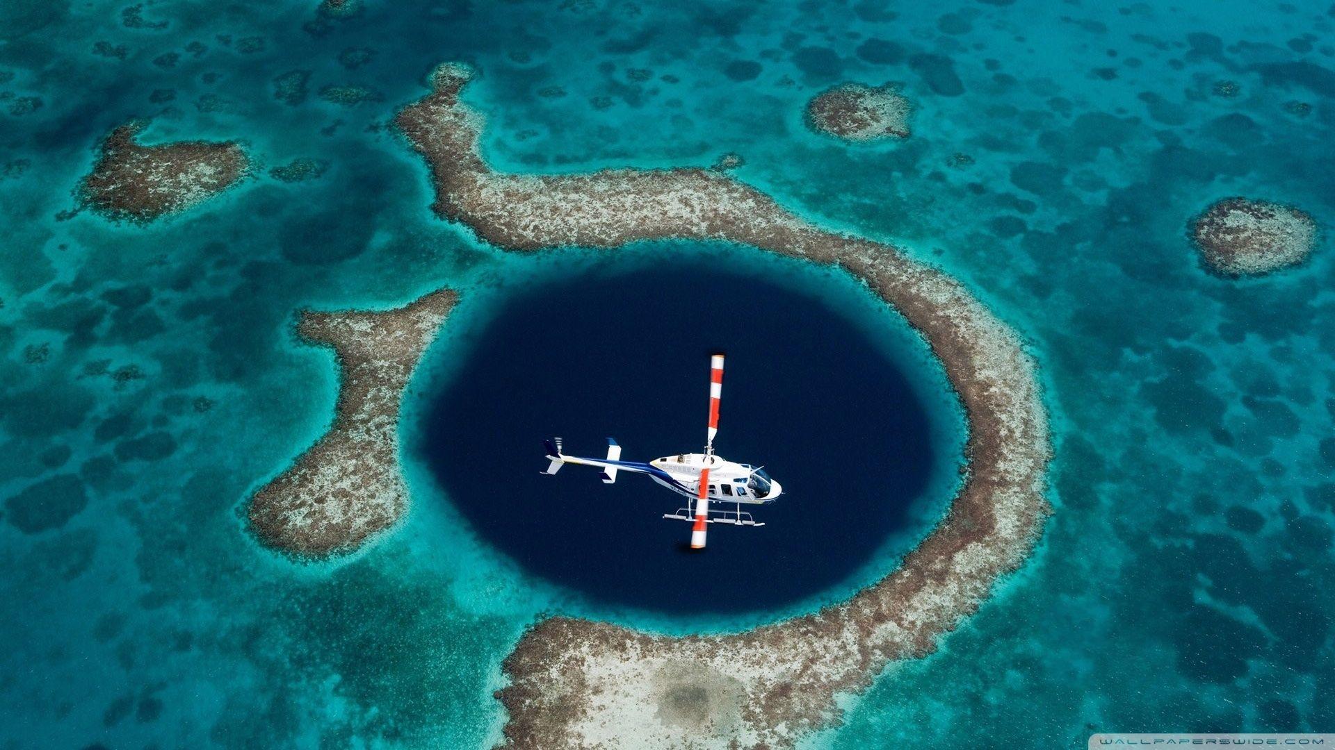 The Great Blue Hole, Belize HD desktop wallpaper, High Definition
