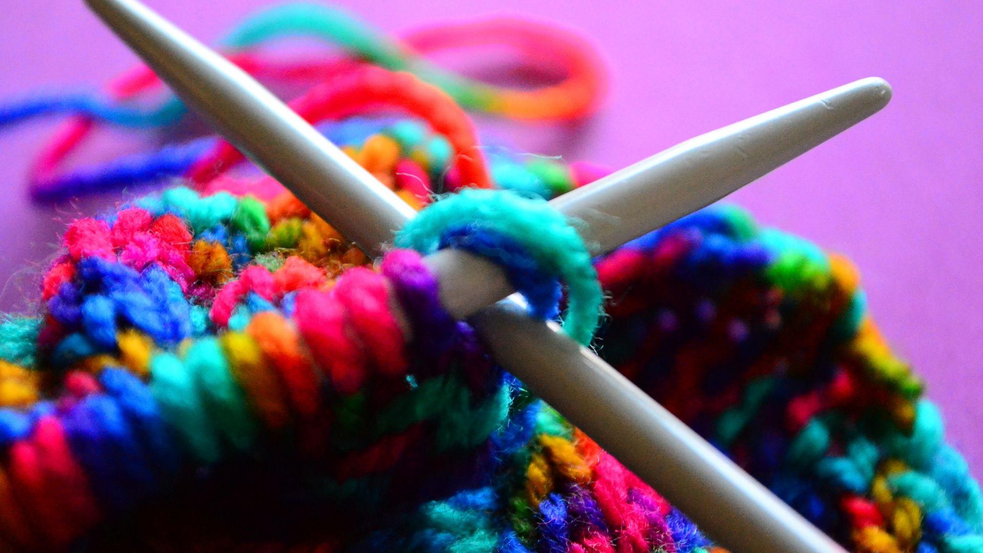 Download Wallpaper 1920x1080 Needles, Thread, Knitting Full HD