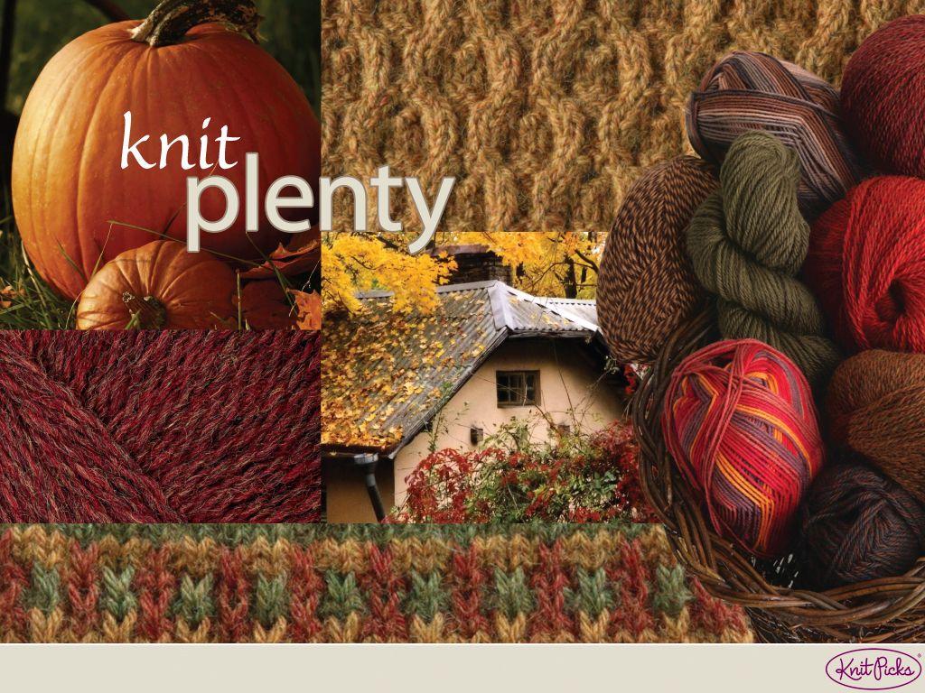 Fall Inspired Knitting Wallpaper From KnitPicks. Knitter's Stash