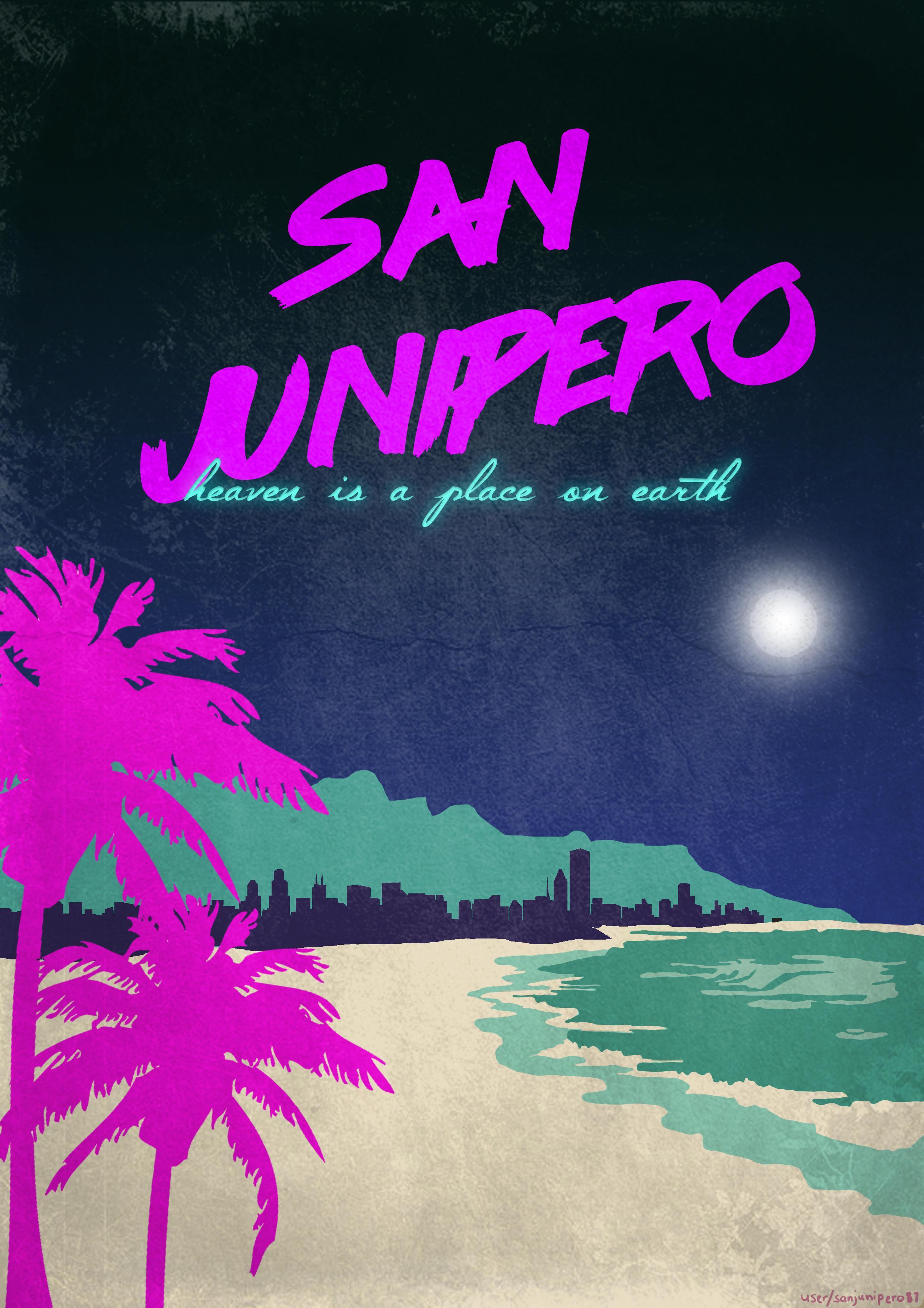 Posters I made for 'San Junipero'