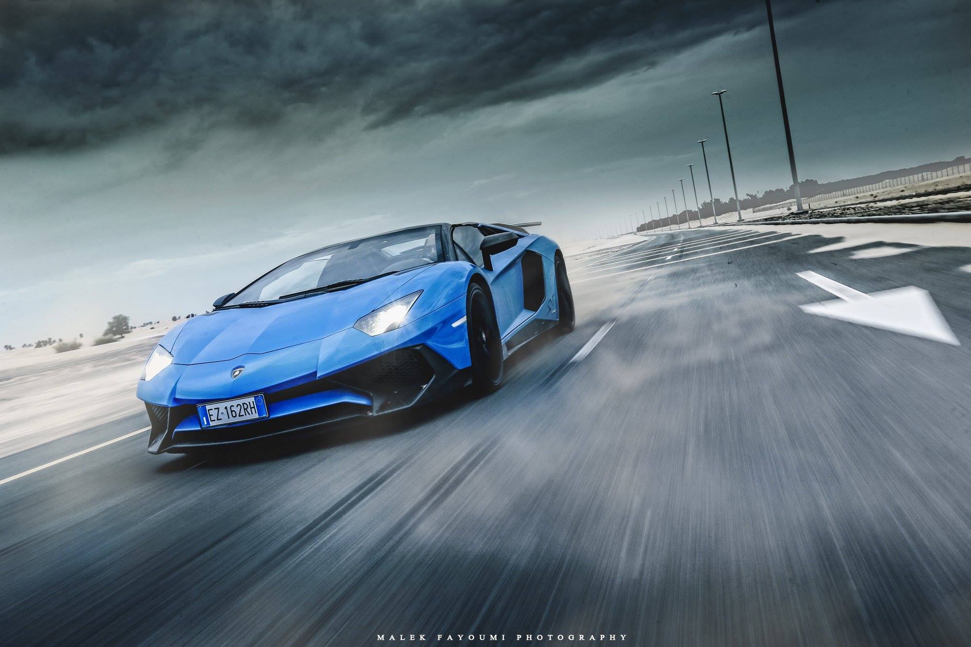 Blue Lamborghini Aventador Sv Wallpaper - Nice Car Photos 4/6