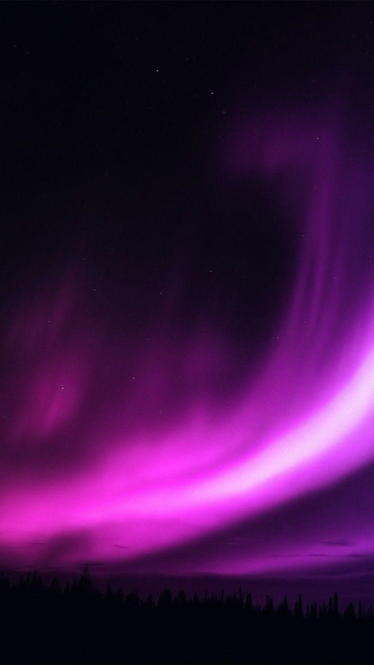 iPhone7 wallpaper. aurora purple night