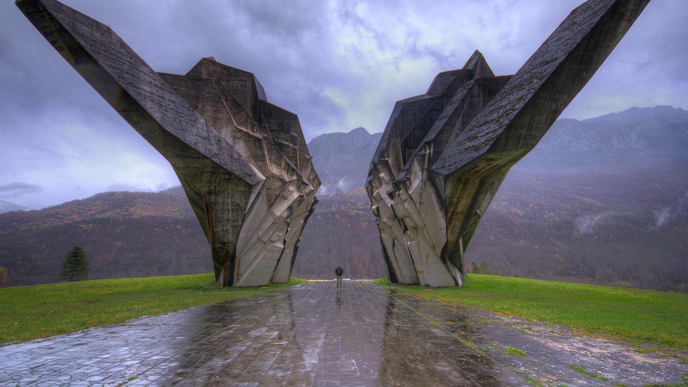 World War II monument, Sutjeska National Park, Bosnia