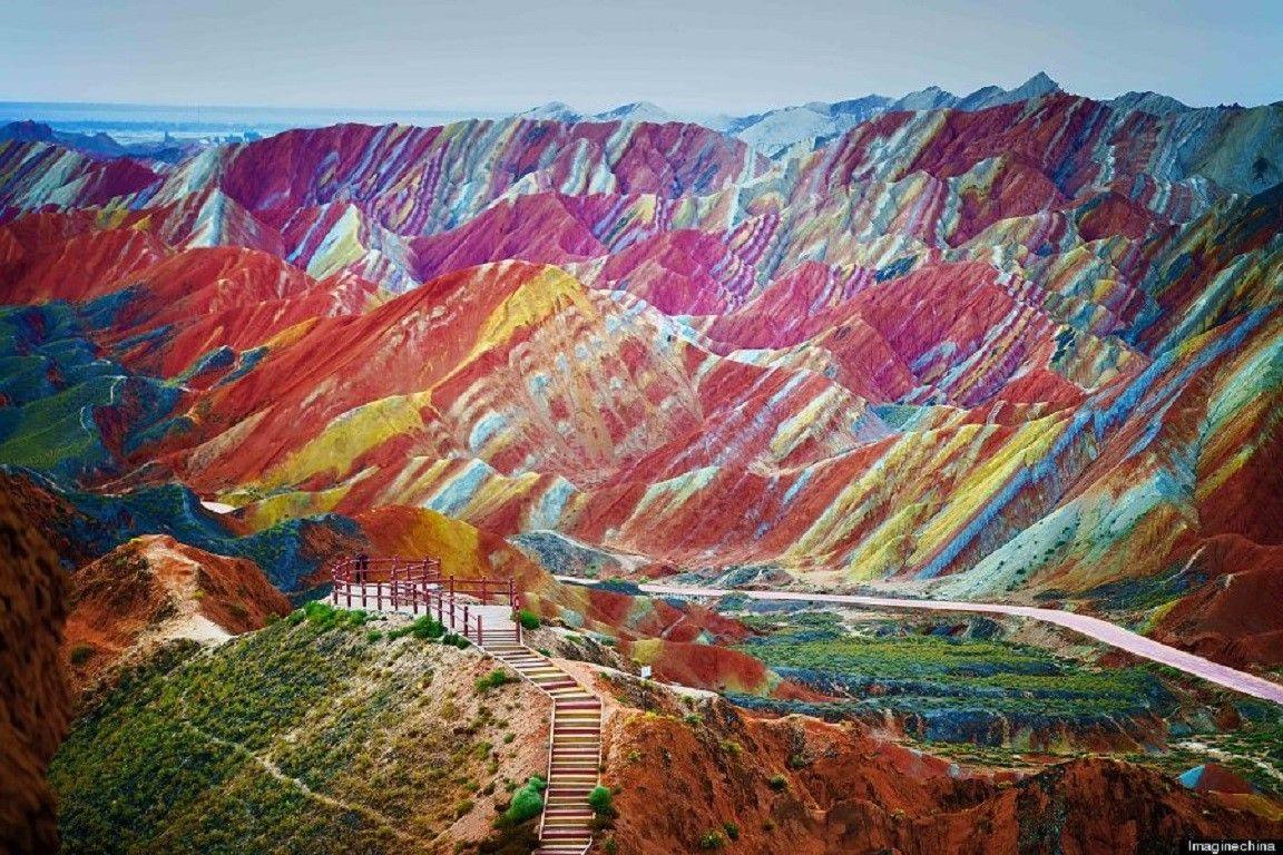 Wallpaper Tagged With Minerals: China Minerals Sandstone Rainbow