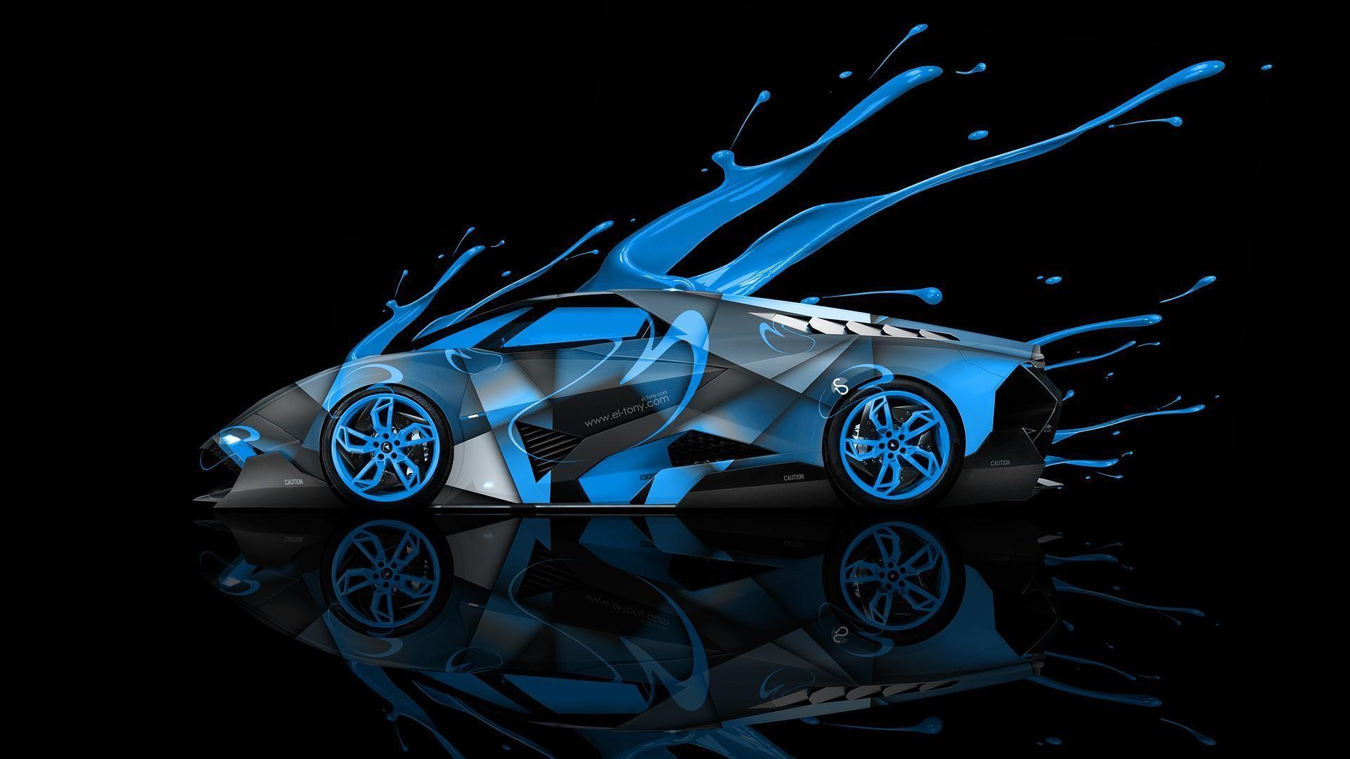 BLUE LAMBORGHINI EGOISTA WALLPAPERS (8262)