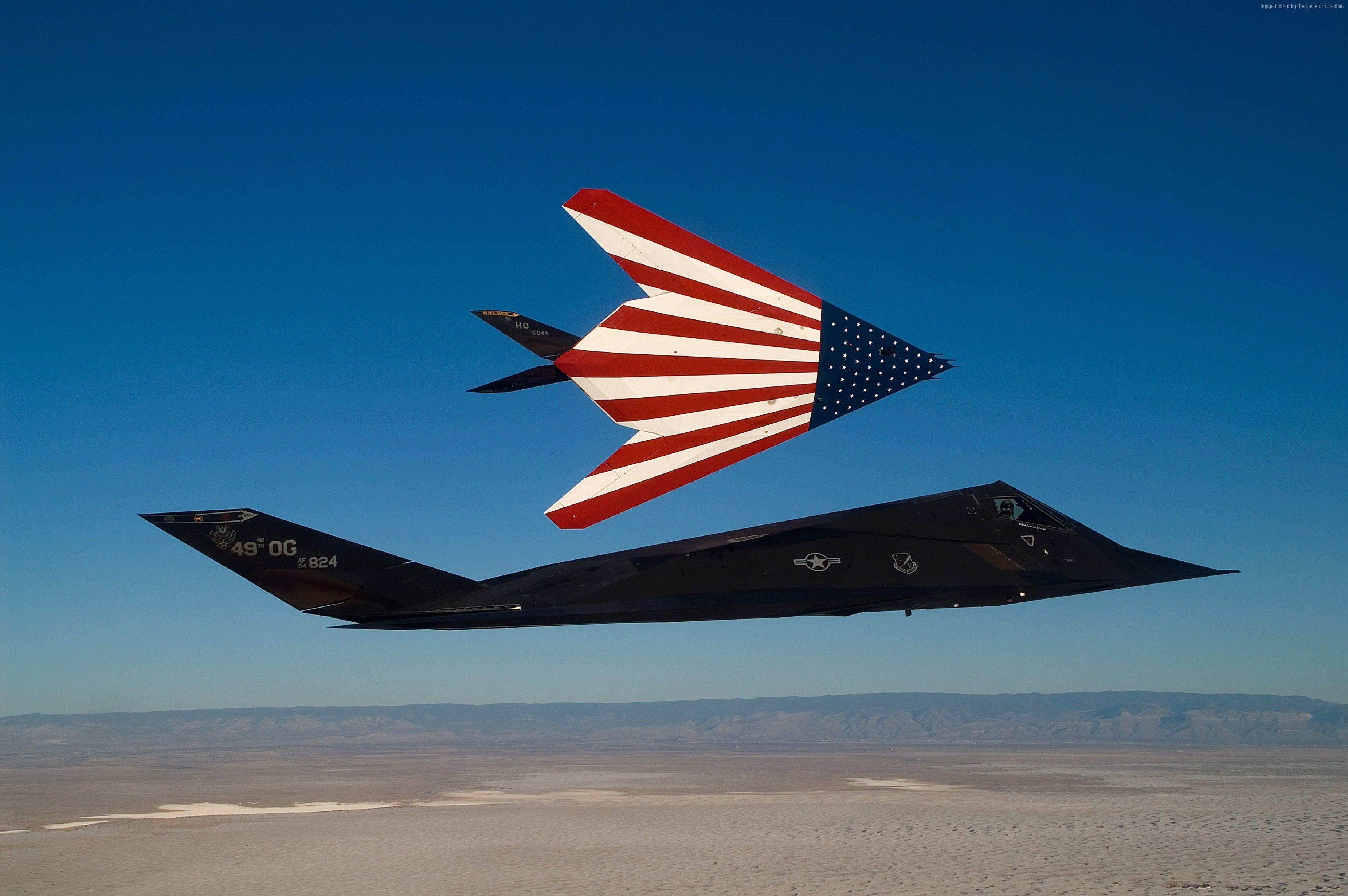 Wallpaper F 117 Nighthawk, Lockheed, US Air Force, USA Army