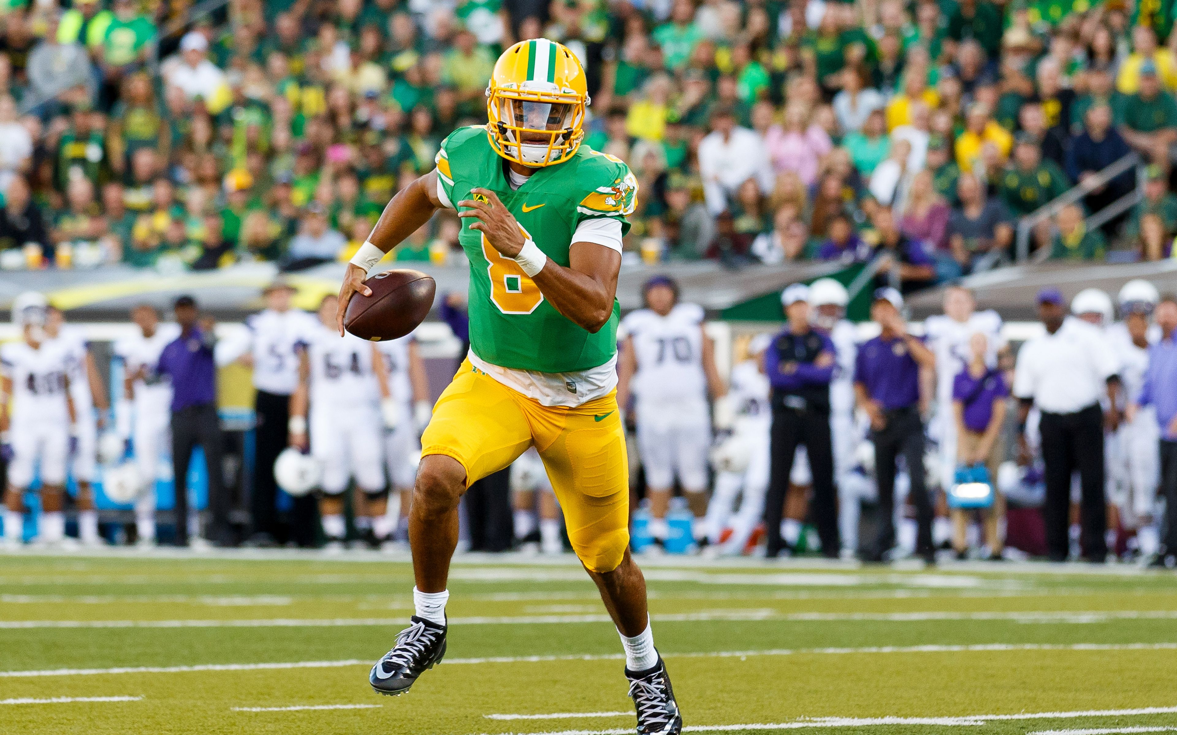 Download Wallpaper 3840x2400 Marcus mariota, American football