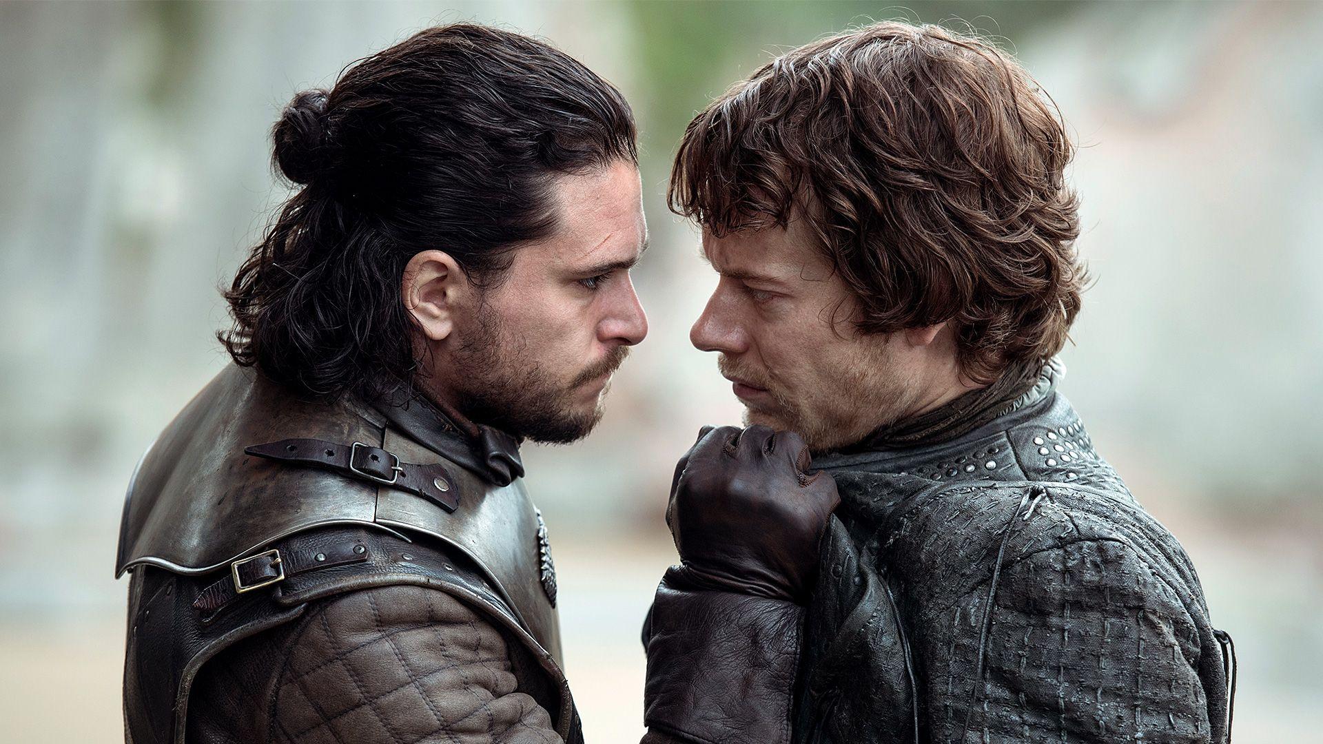 Theon Greyjoy image Jon Snow and Theon Greyjoy in 'The Spoils