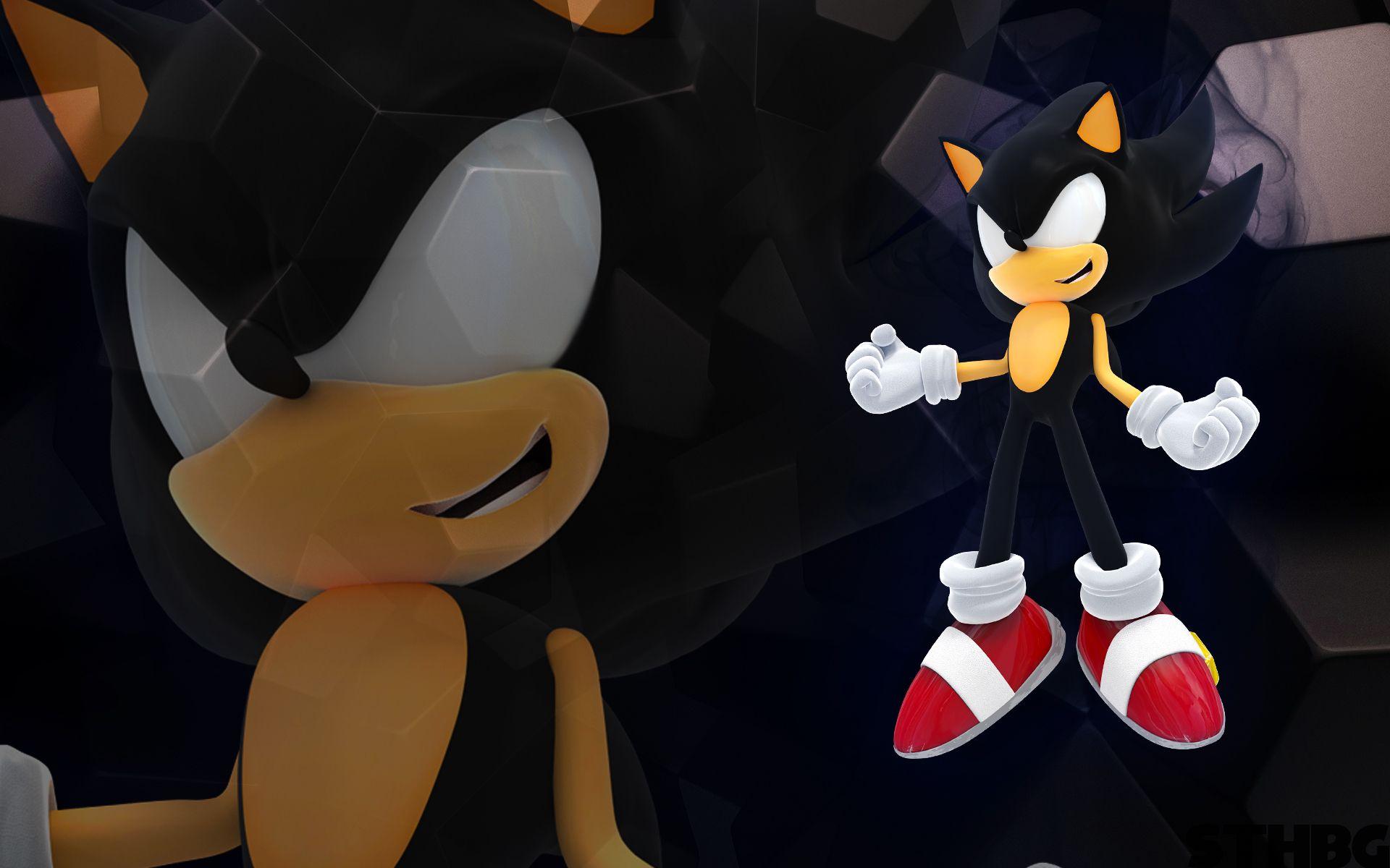 Dark Sonic, black, super, HD phone wallpaper