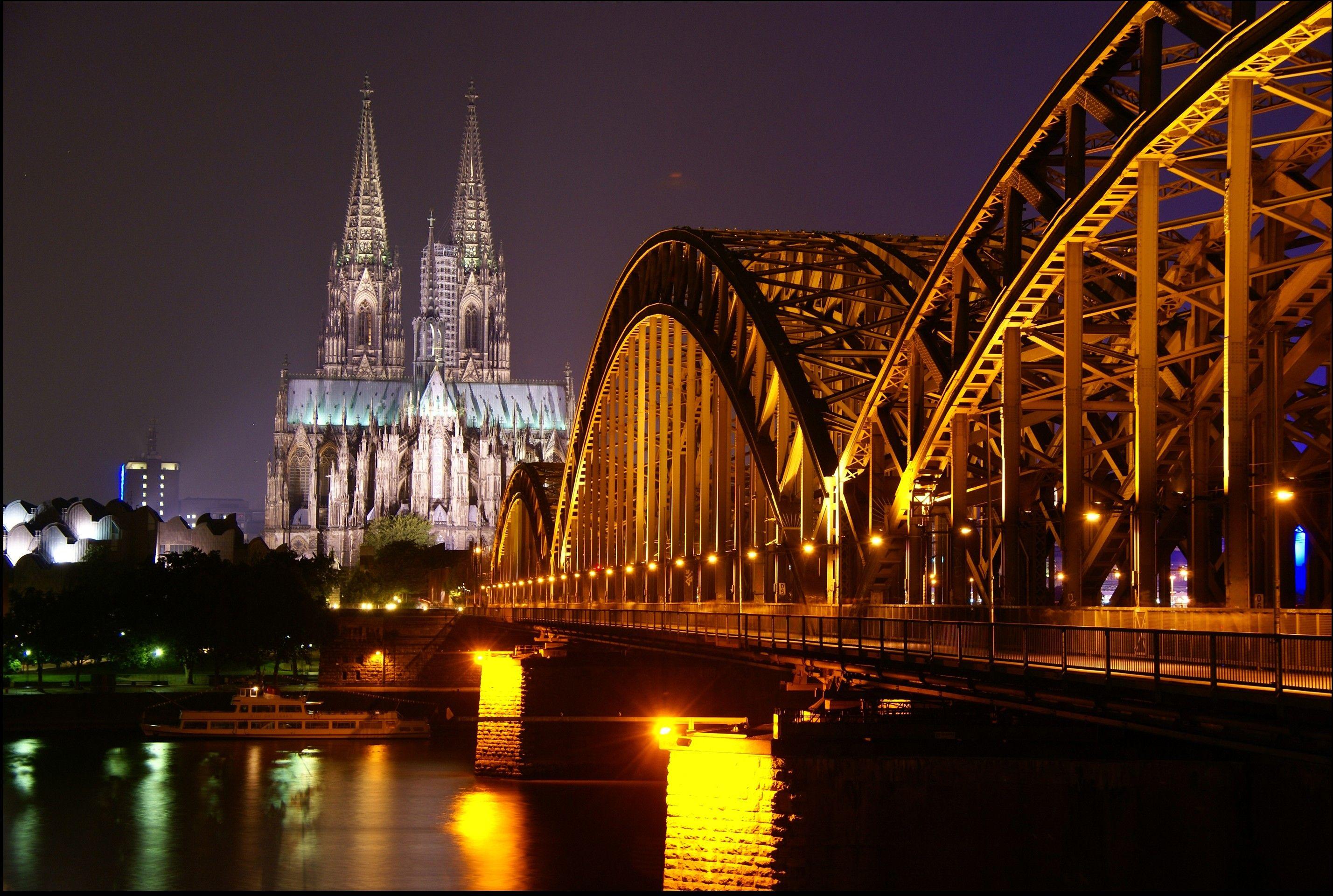 Monuments: Cologne Cathedral Night Kln Bei Nacht Germany