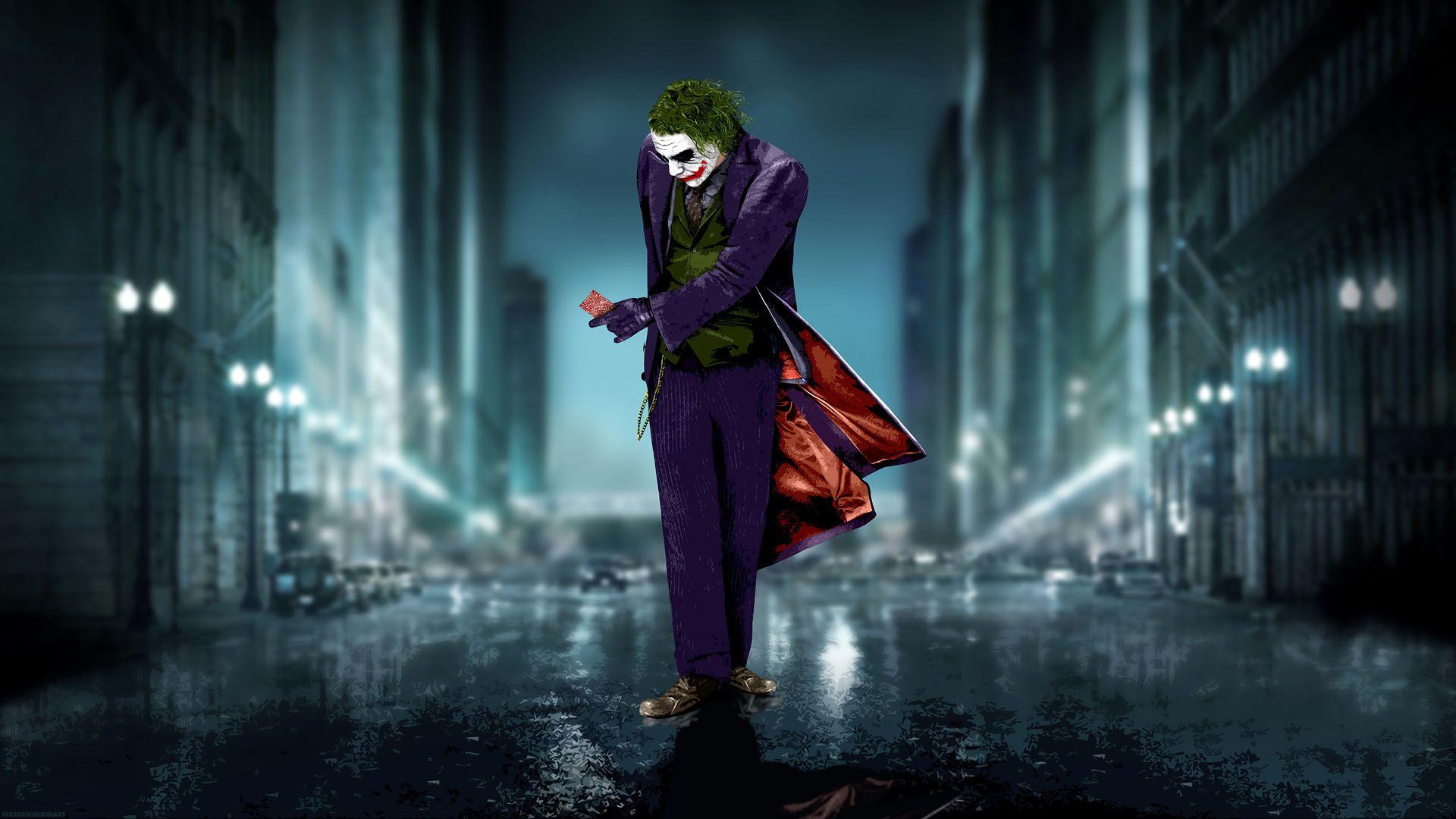 The Joker In Gotham Dark Knight HD 16 9