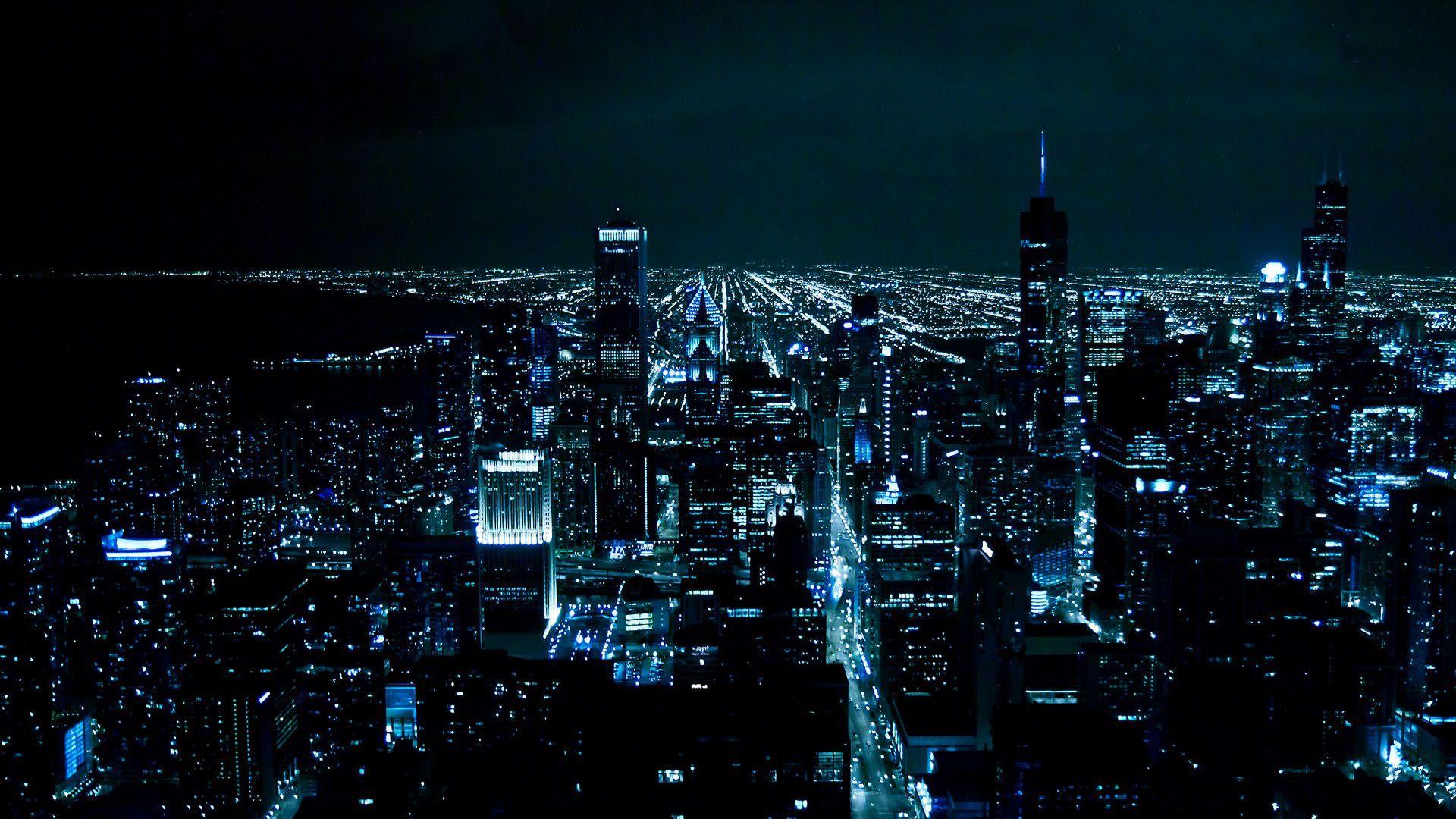 Gotham City At Night HD 16 9