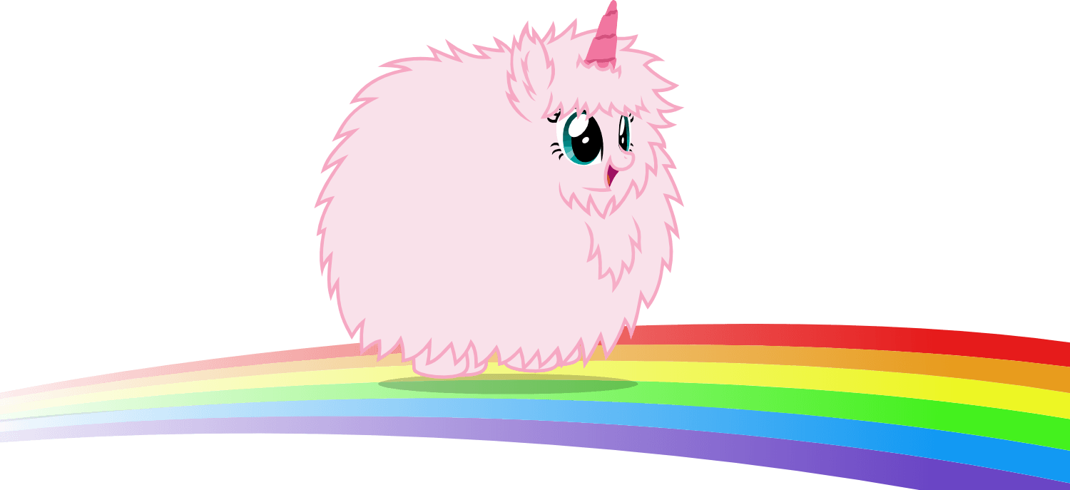 Pink Fluffy Unicorns Dancing On Rainbows Fluffle Puff