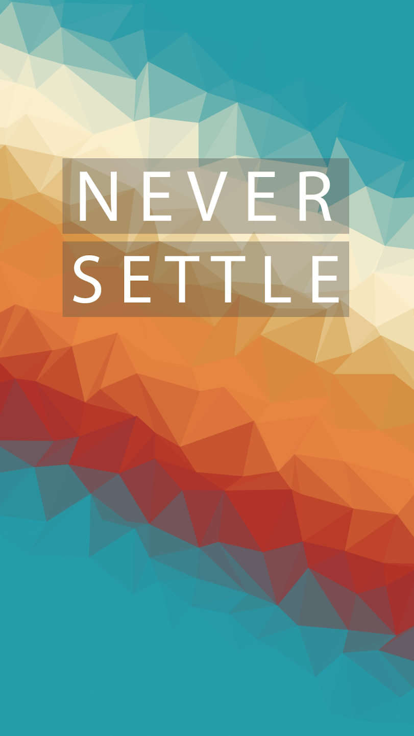 Cult of Android 'Never Settle' wallpaper