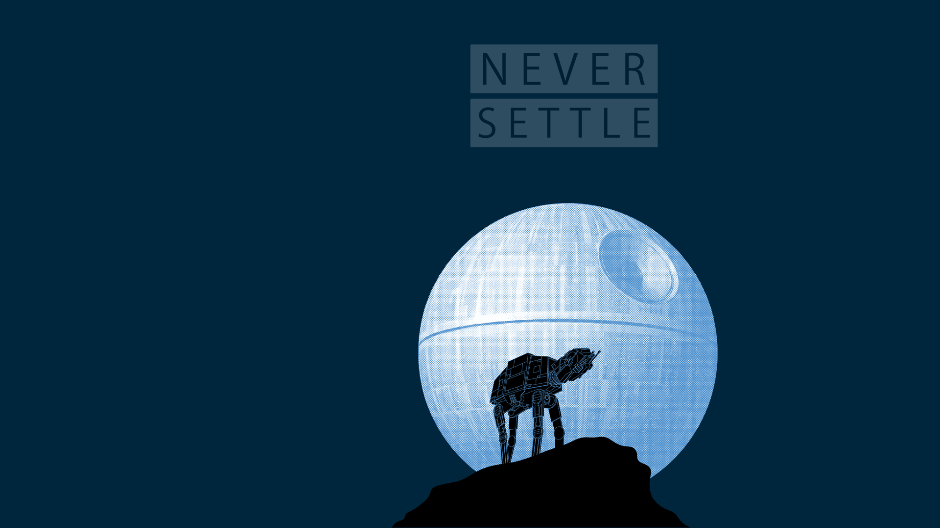 I created some Star Wars themed Never Settle Wallpaper