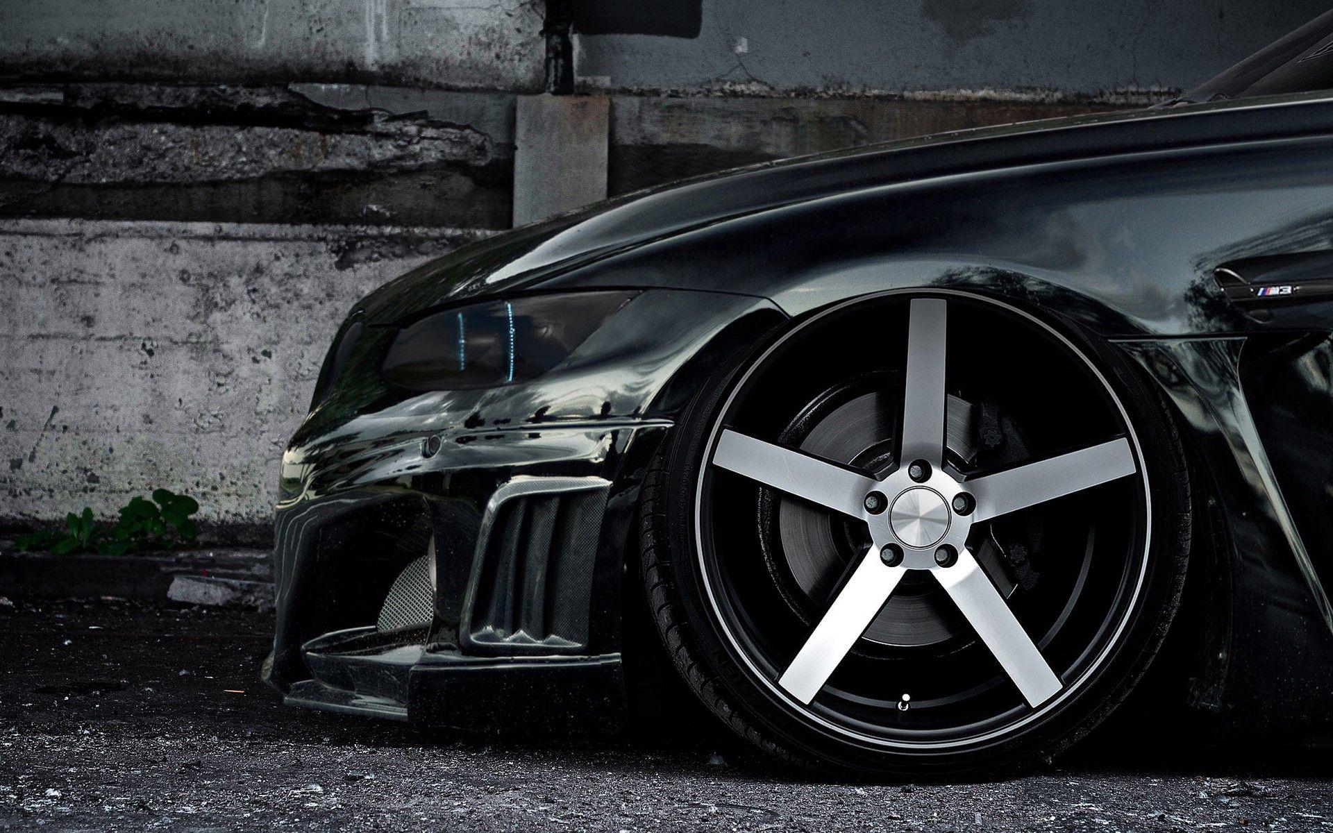 Black BMW Cars M3 Tires Wheel