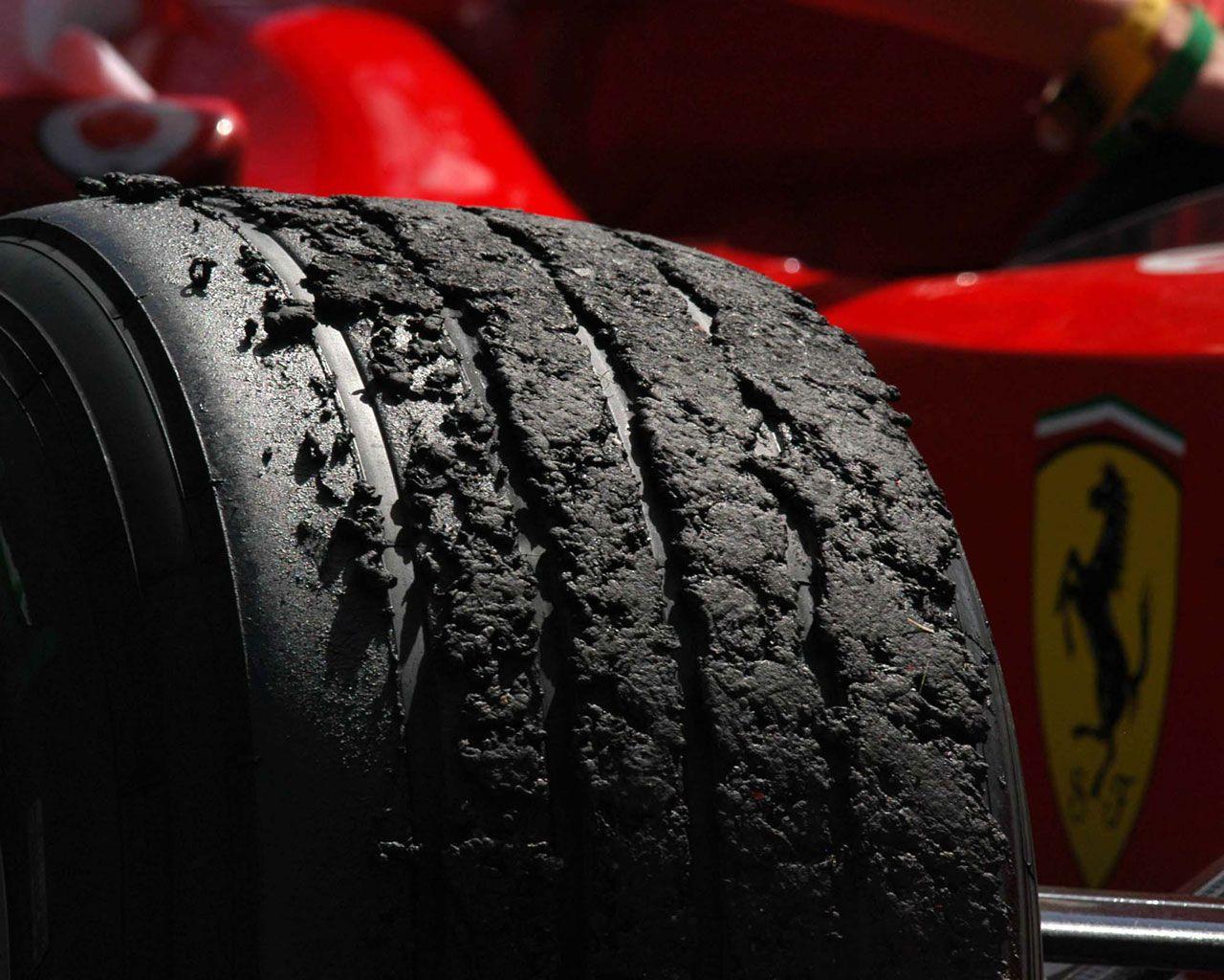 Ferrari worn tires Wallpaperx1024