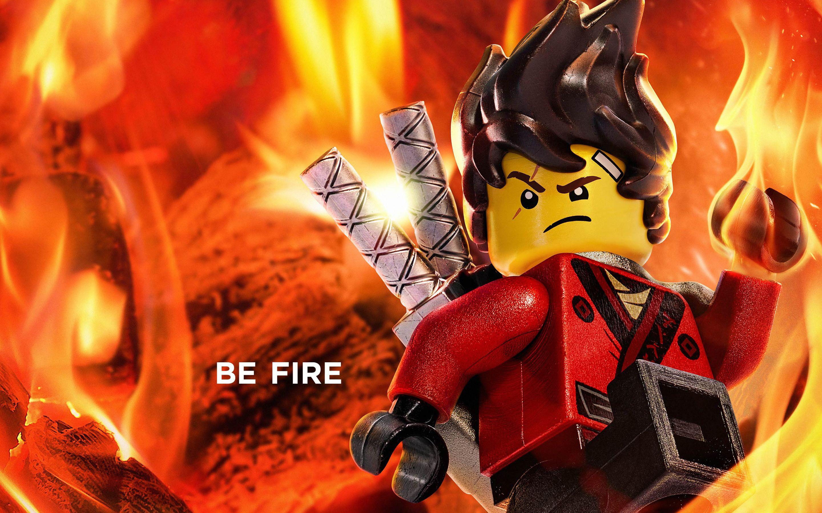 Kai Be Fire The Lego Ninjago Movie 2017 Wallpaper