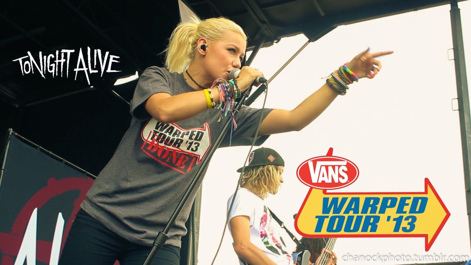 Tonight alive Live Vans Warped Tour 2013 Houston Texas
