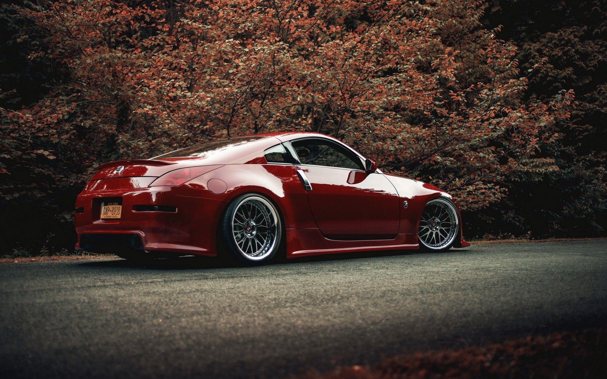Nissan 350z cars red tuning wallpaper. PC