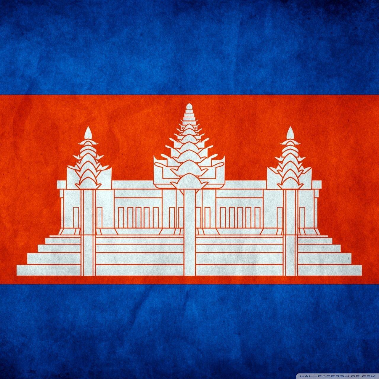 Grunge Flag Of Cambodia HD desktop wallpaper, High Definition