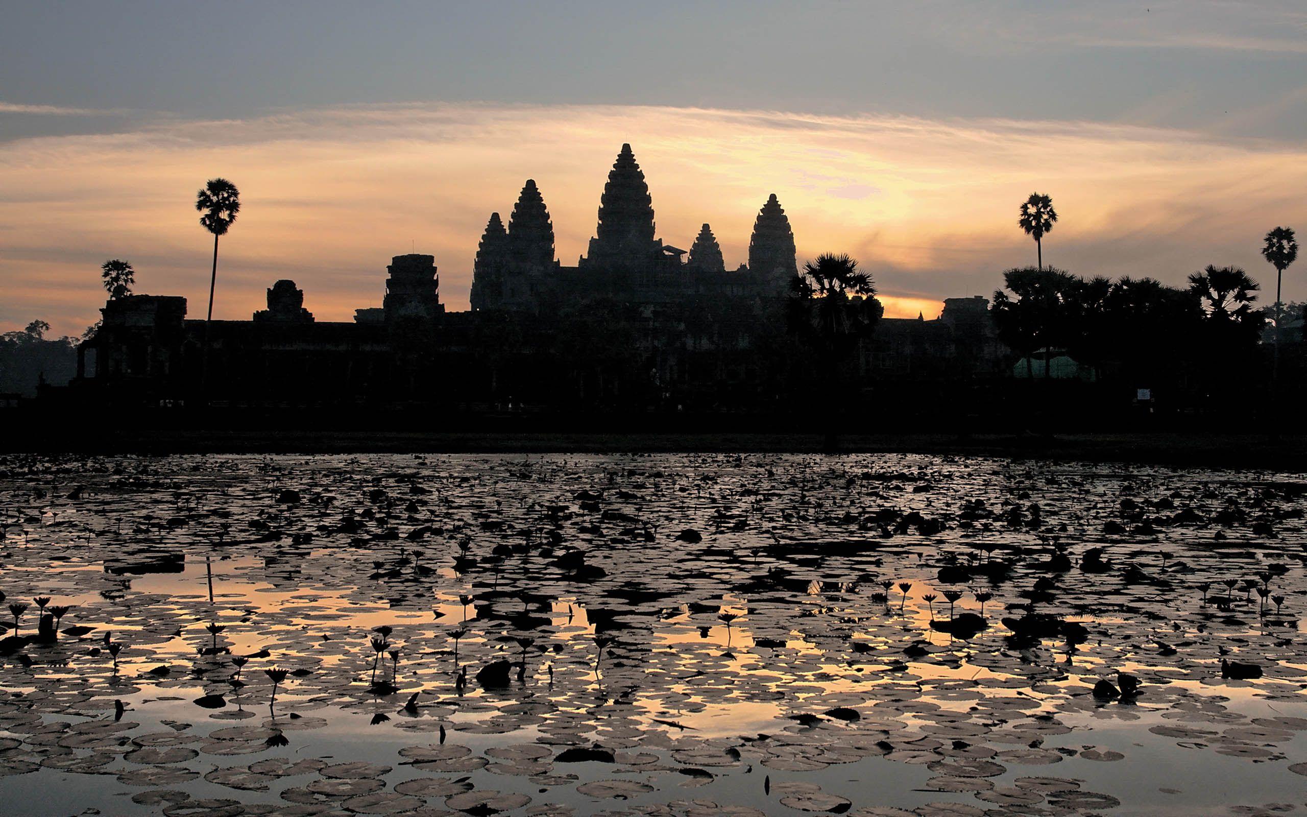 Sunset At Angkor Cambodia