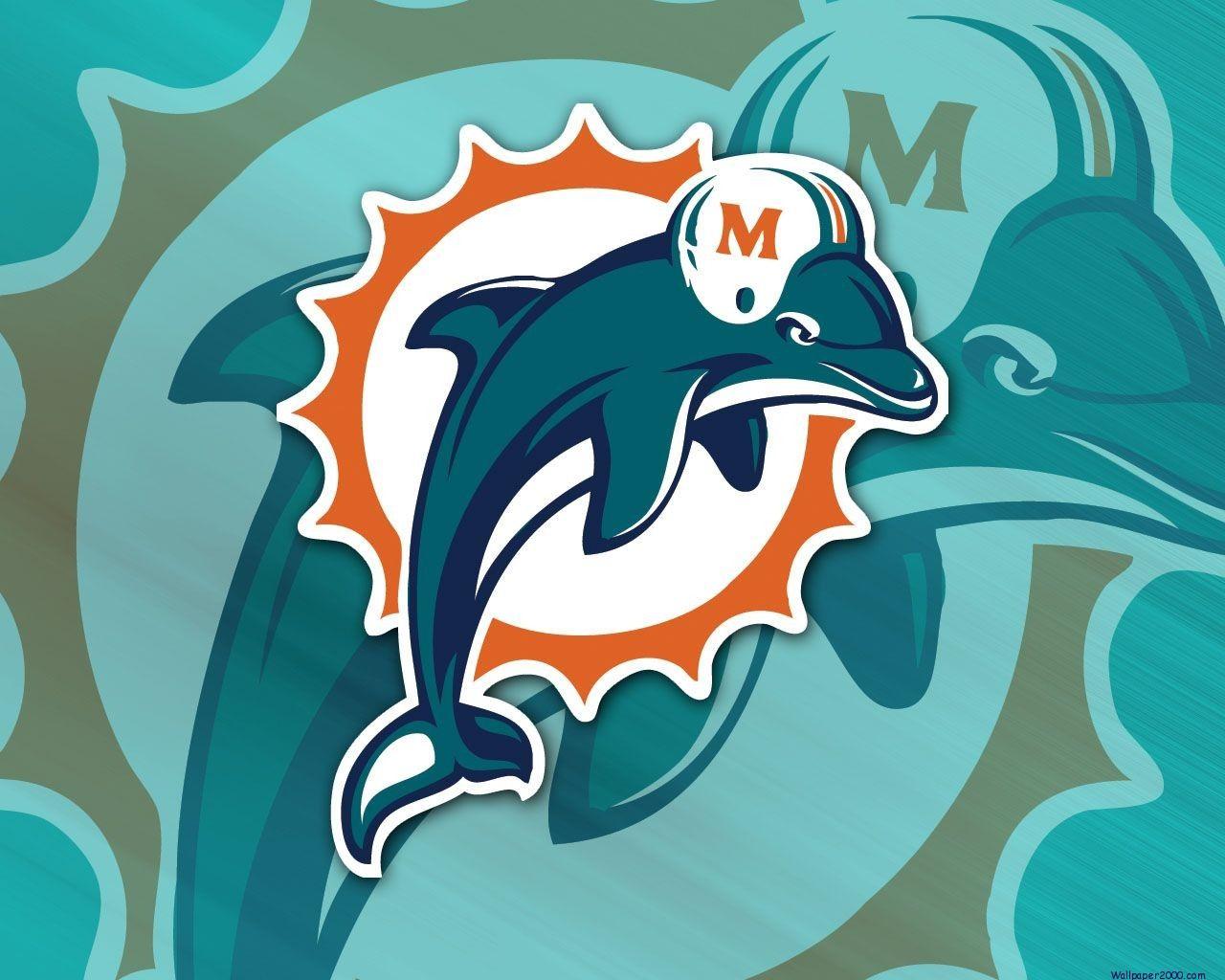 Miami Dolphins NFL Logo Wallpaper