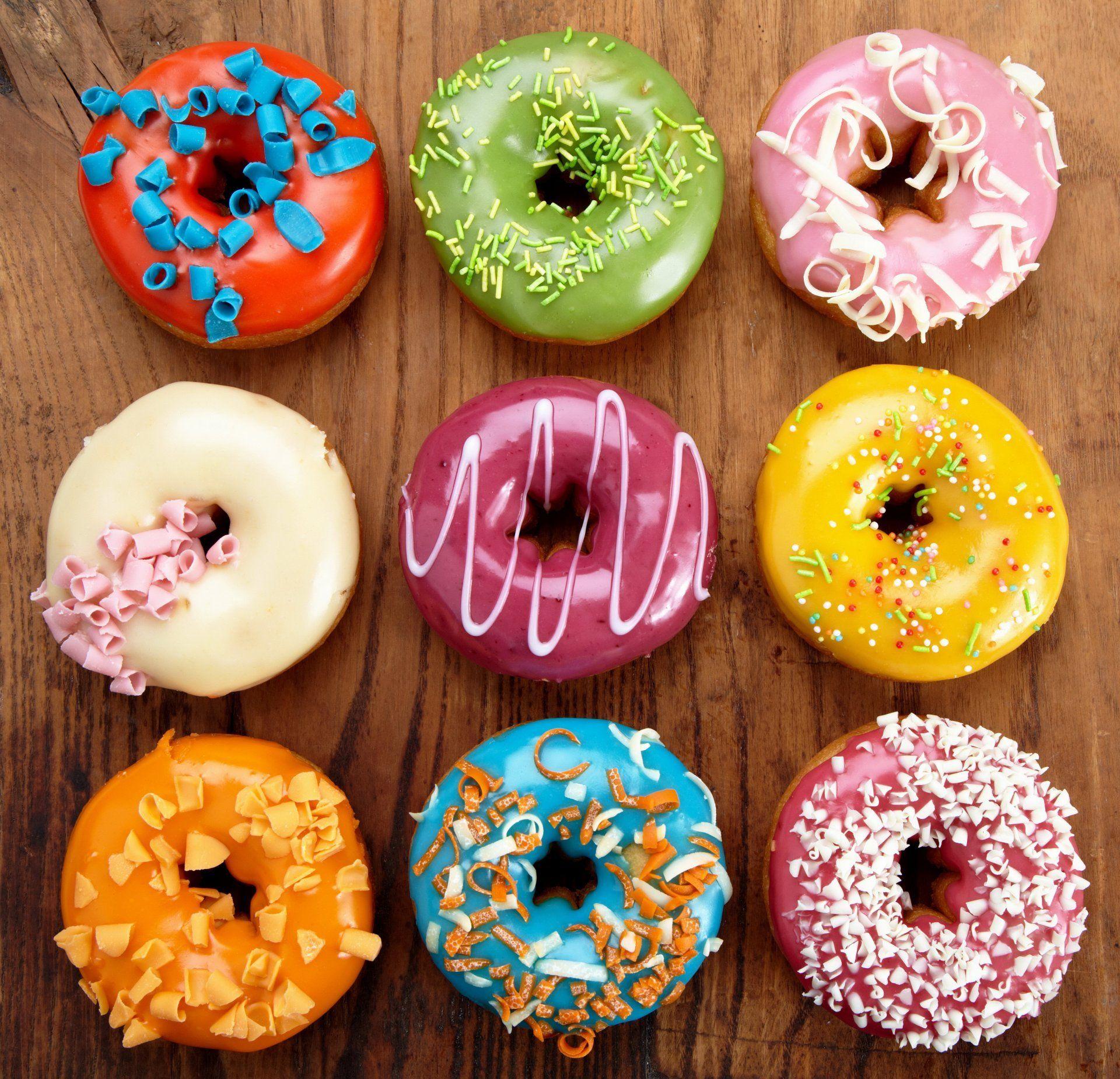 Colorful Donut Wallpaper, Donut.Printable Free Download