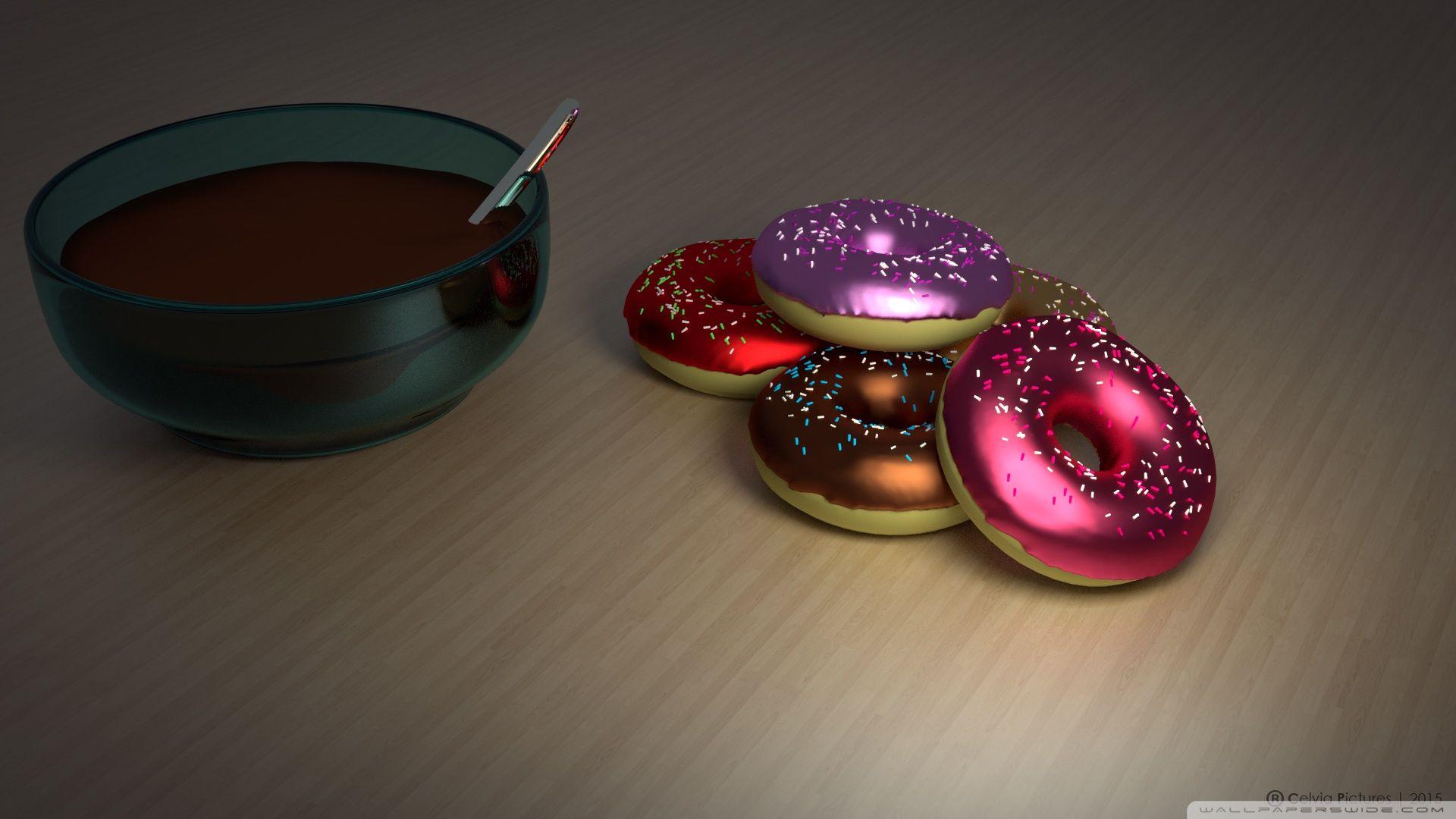 Colorful Donut Wallpaper, Donut.Printable Free Download