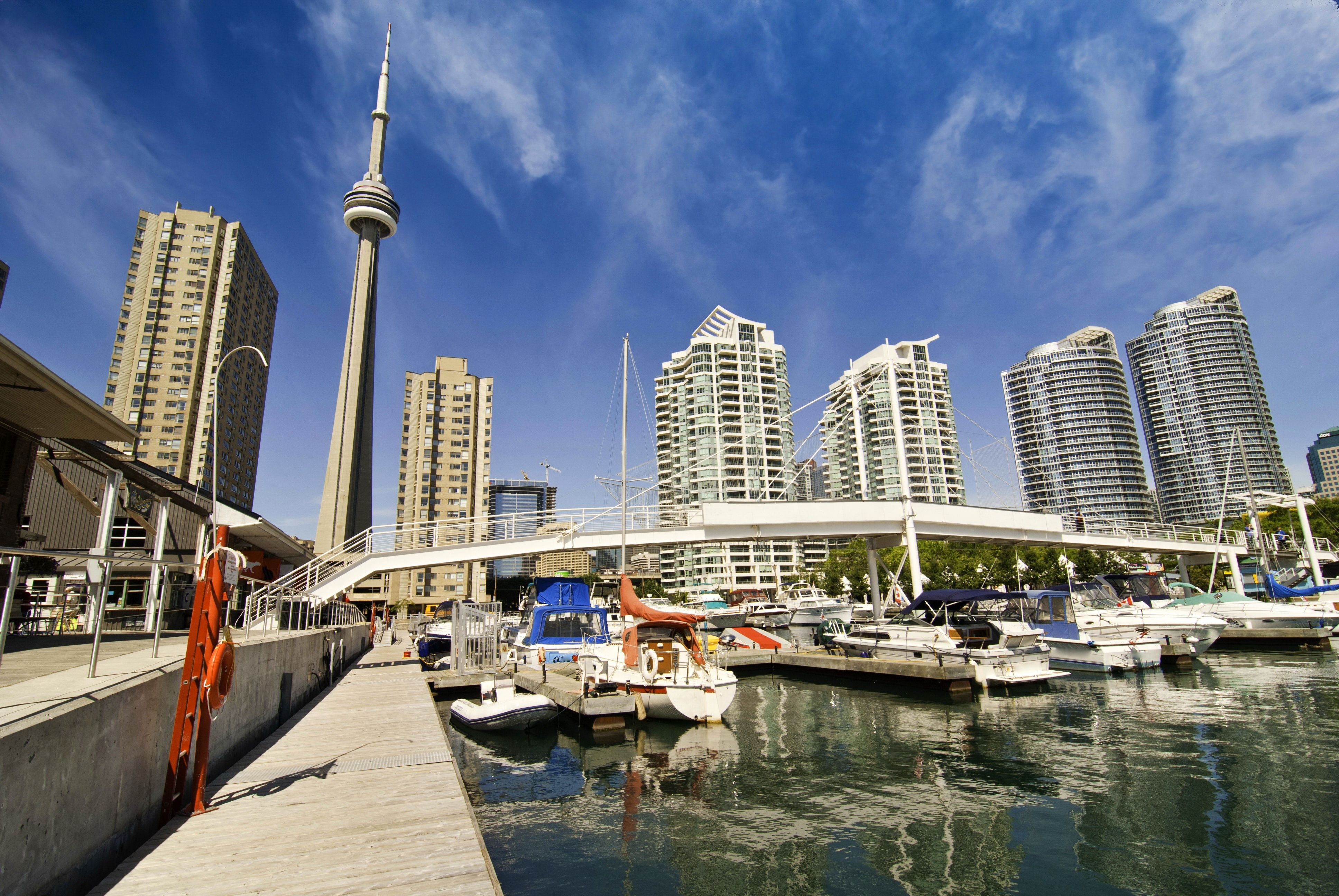 Canada Toronto Rivers Skyscrapers Cities 3872x2592