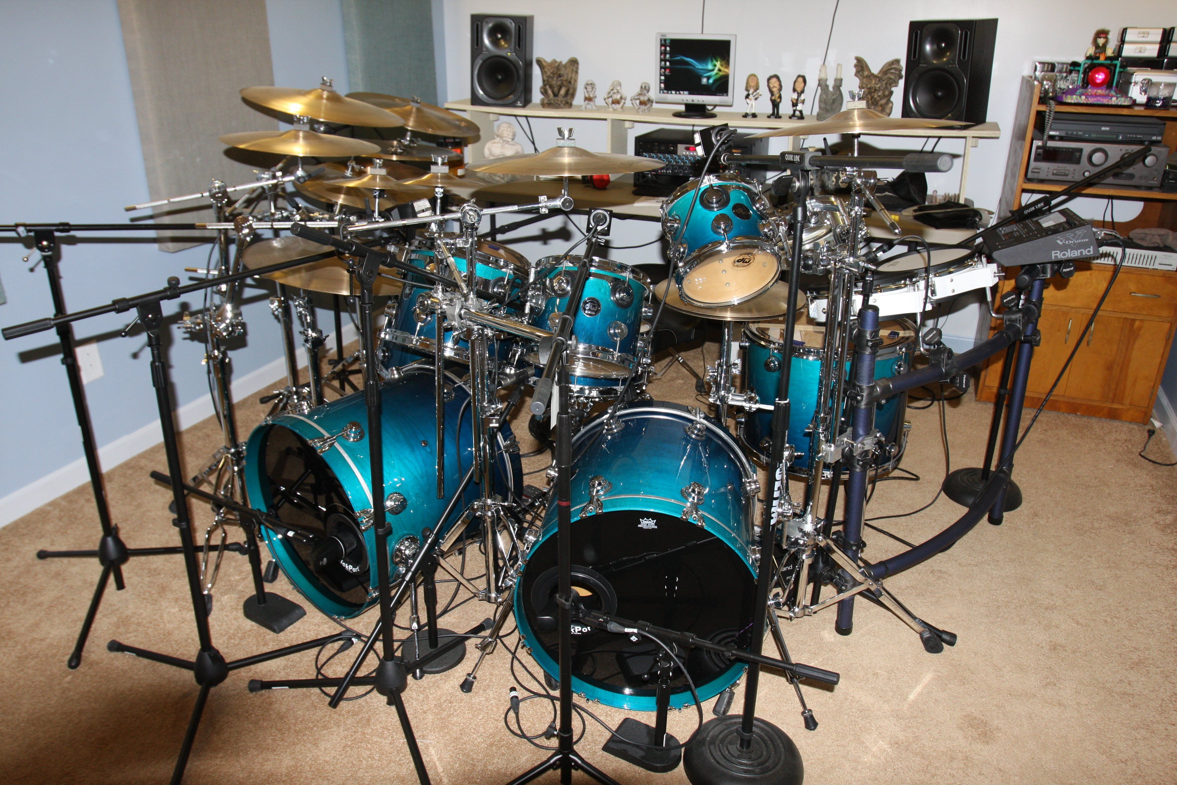 DRUMS music percussion drum set kit wallpaperx2592