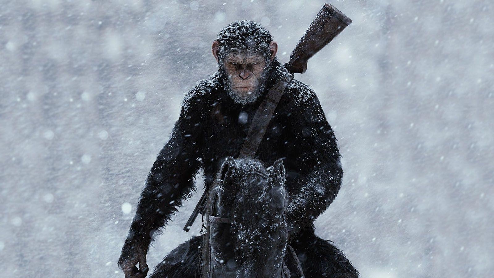 Badass Caesar War For The Planet Of The Apes 2017 Wallpaper