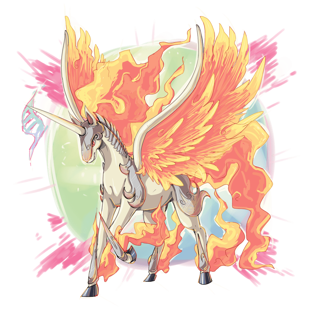 Rapidash and Ponyta