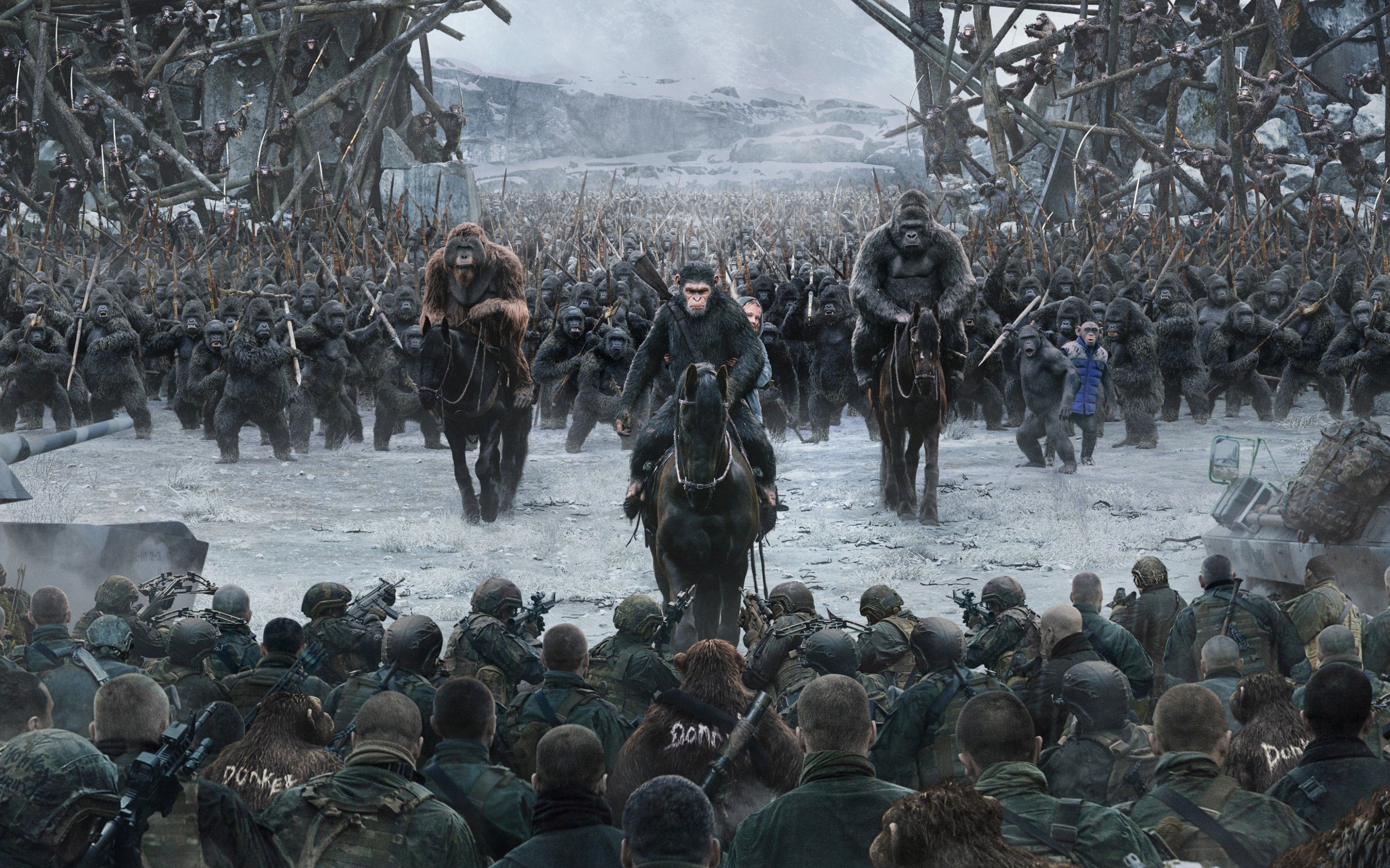 Wallpaper War for the Planet of the Apes, HD, Movies