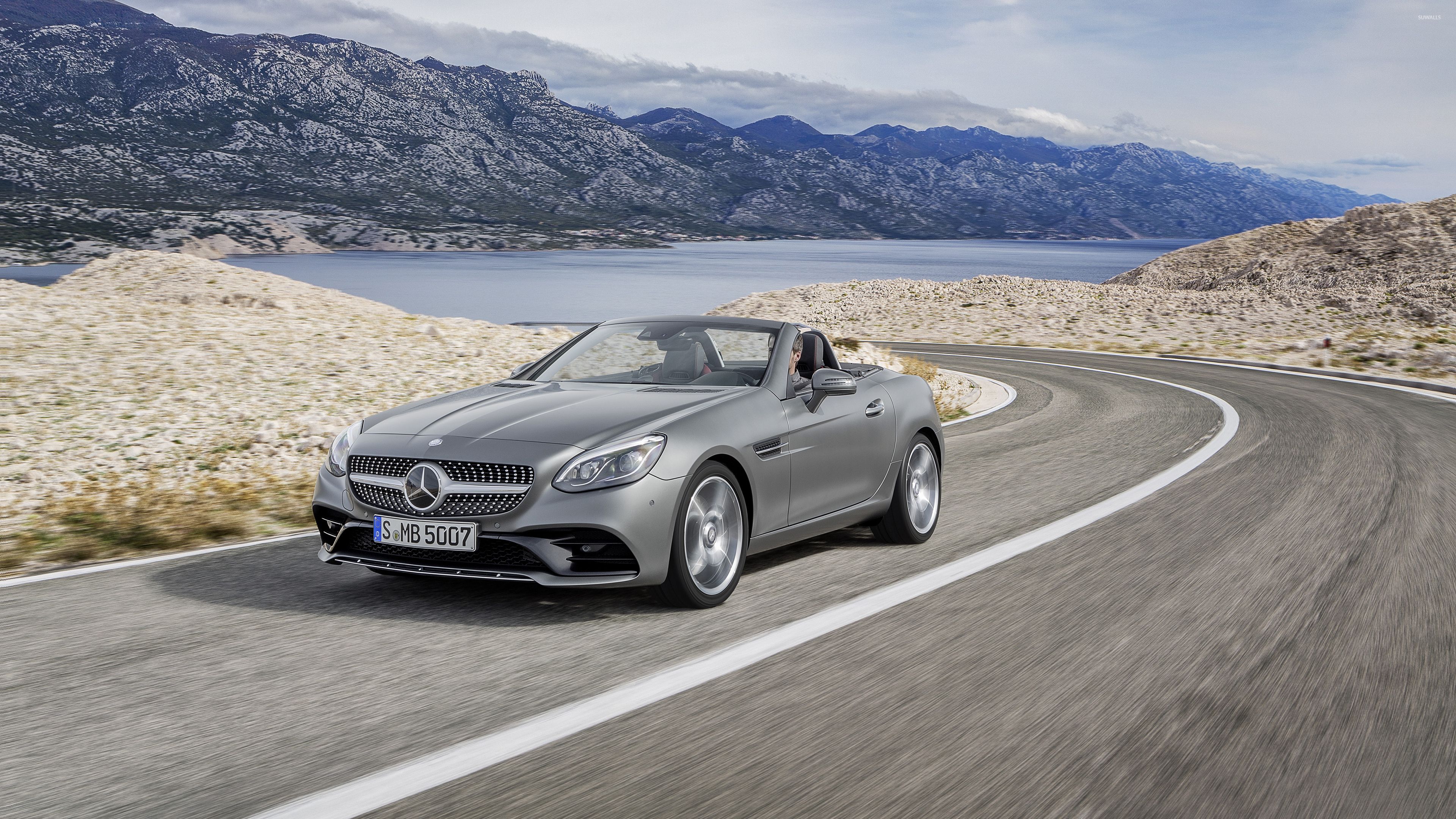 Mercedes AMG SLC 43 Passing By The Lake Wallpaper