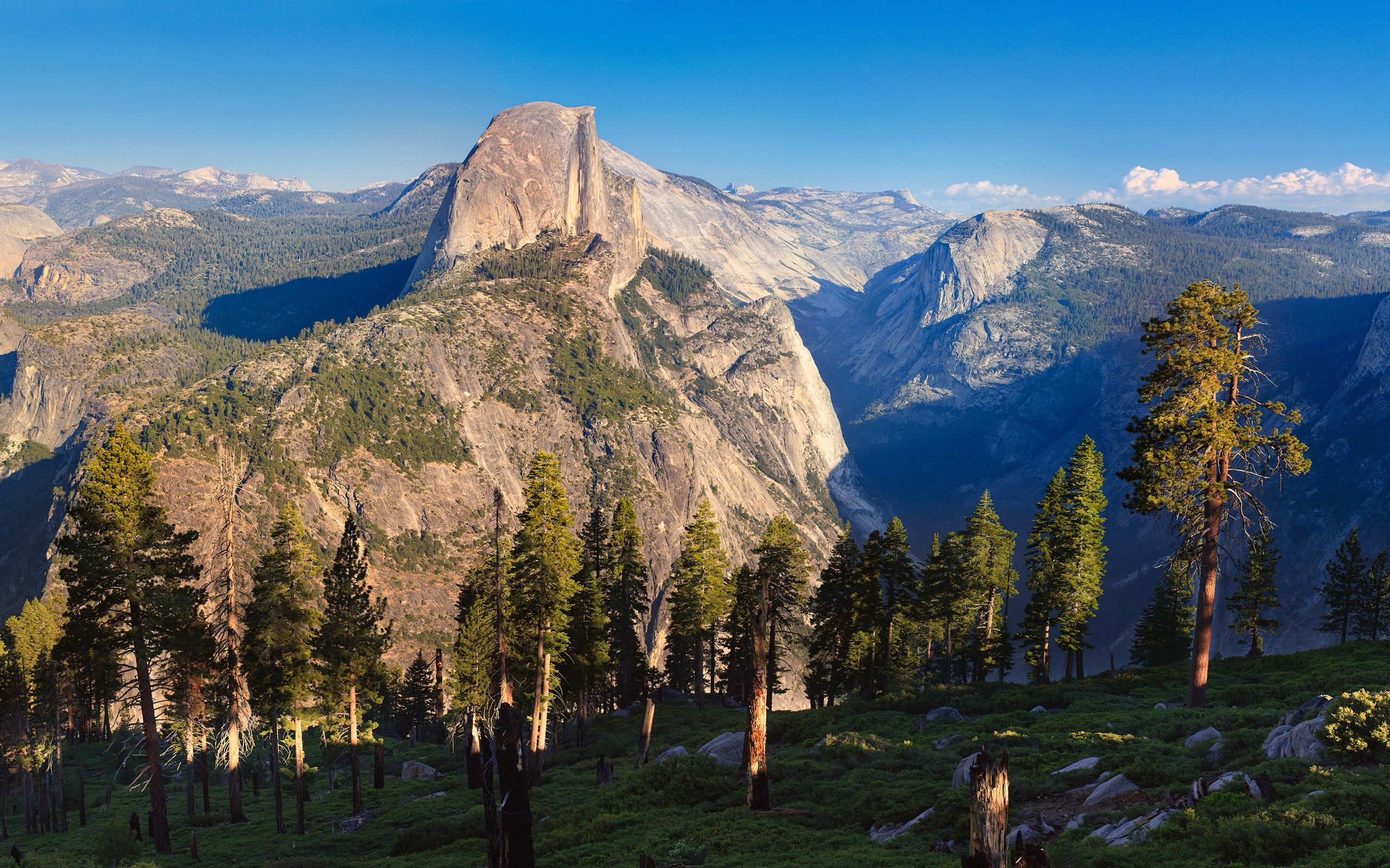 landscape, Yosemite National Park, USA, Half Dome Wallpaper HD