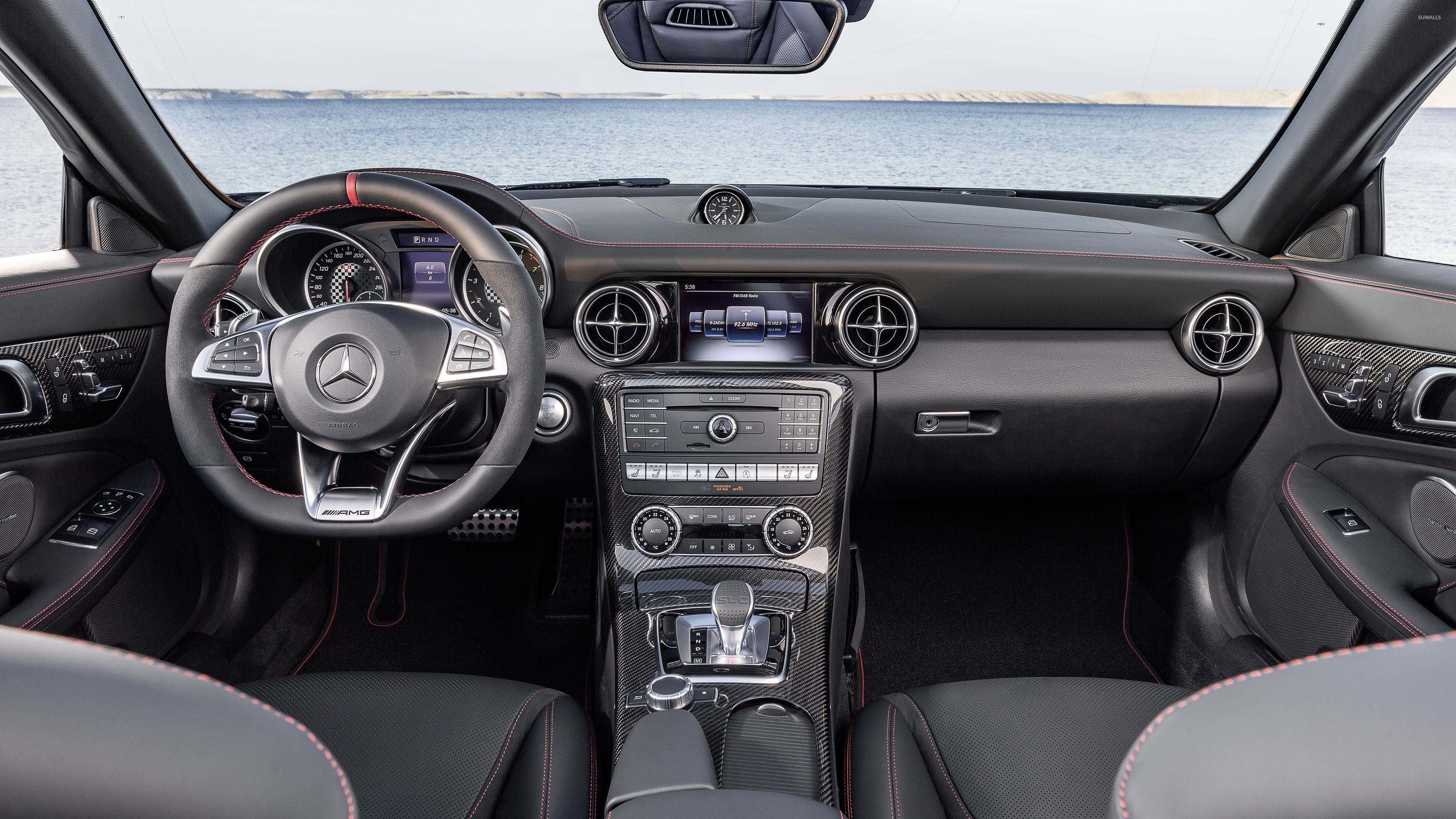 Mercedes AMG SLC 43 Dashboard Wallpaper Wallpaper