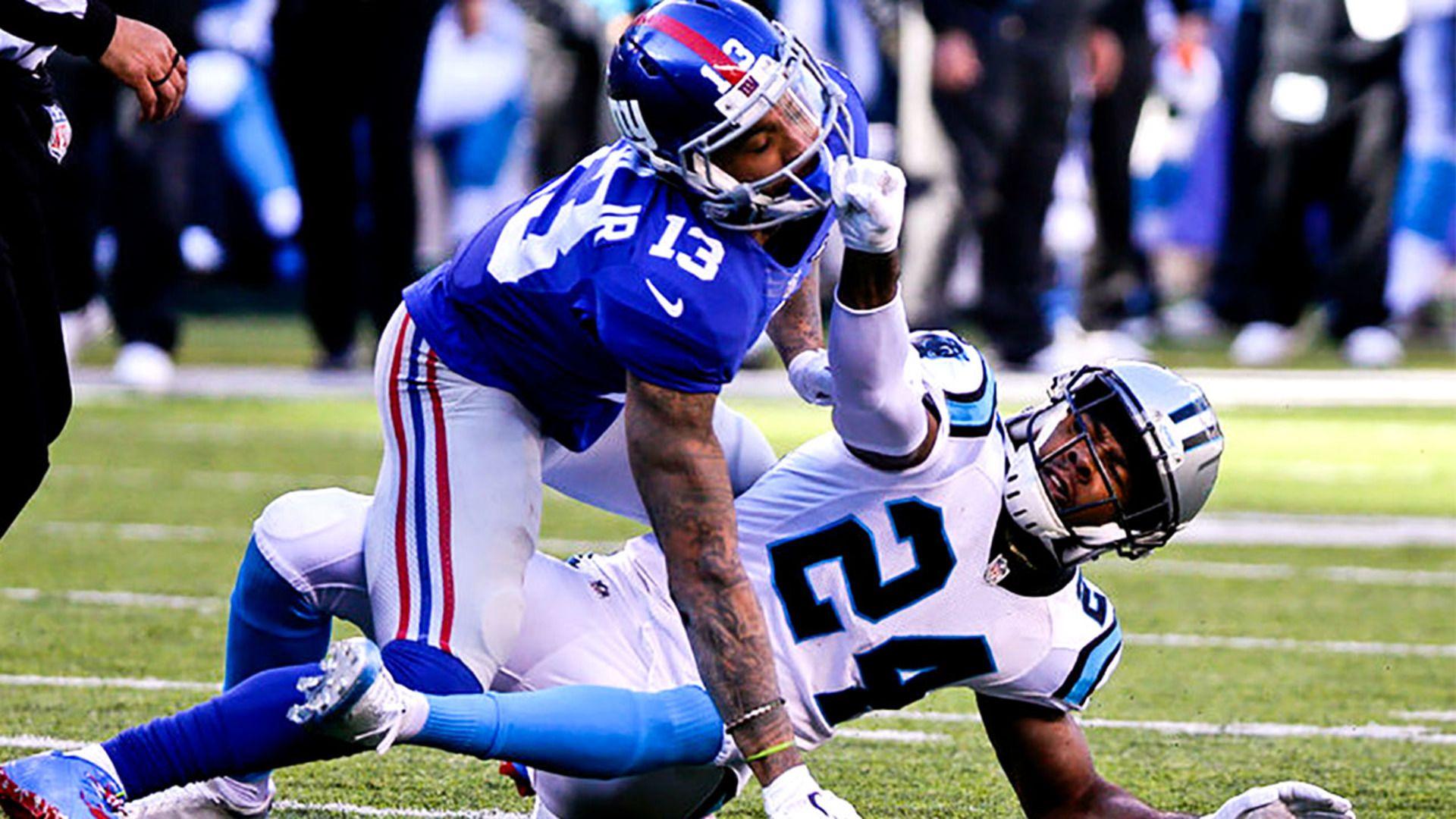 Josh Norman Bodyslams Odell Beckham Jr