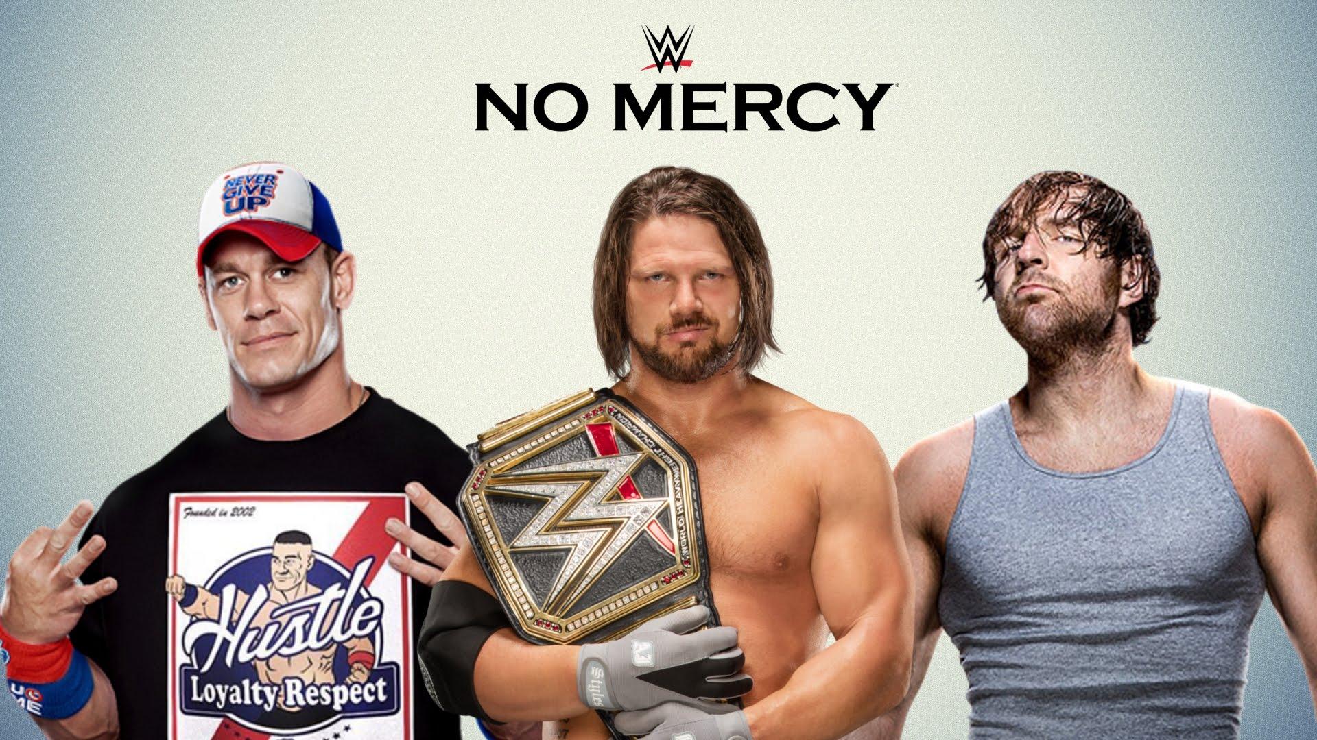 Simulación No Mercy 2016 AJ Styles vs John Cena vs Dean Ambrose