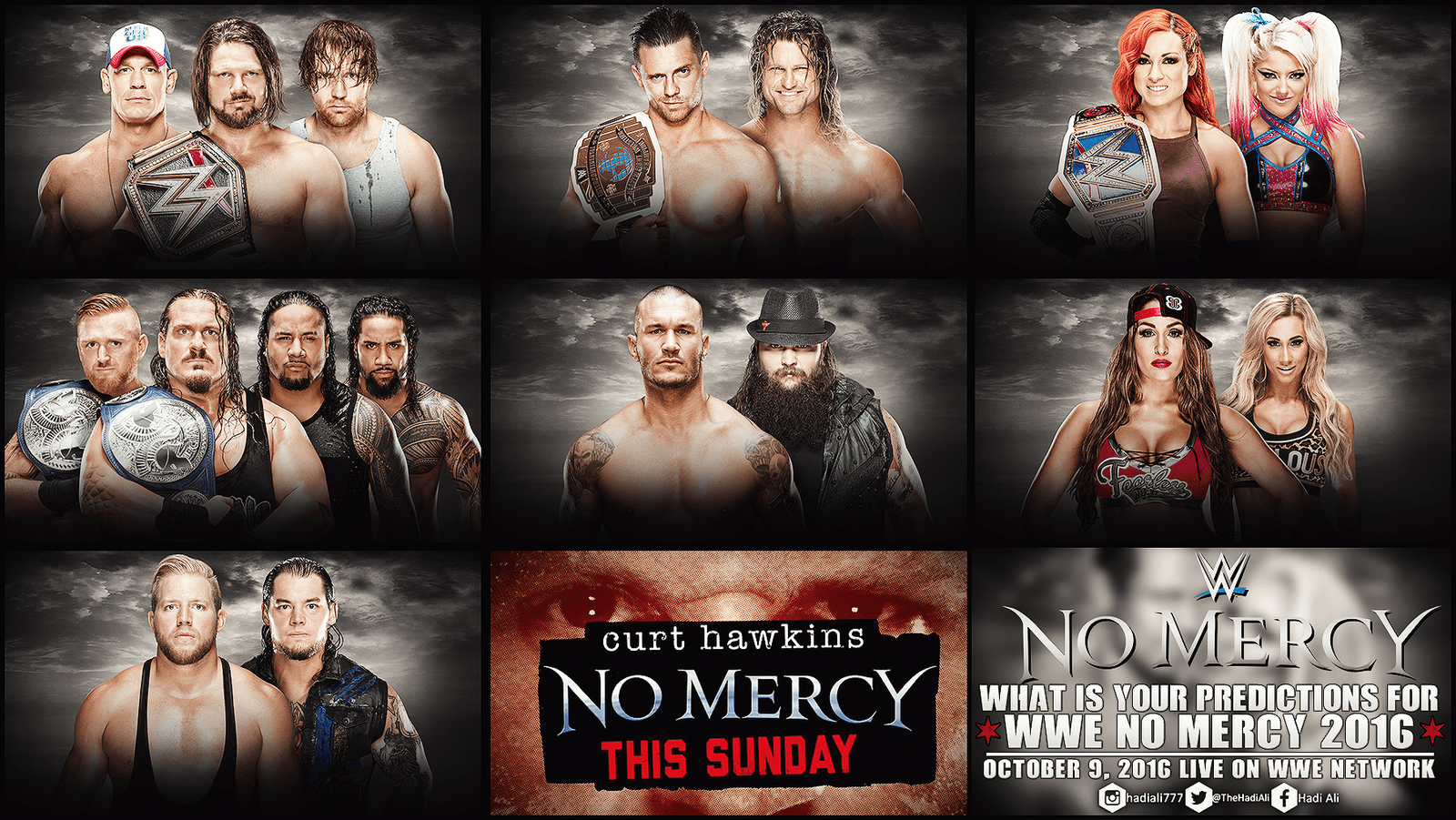 WWE No Mercy 2016 Match Card Predictions