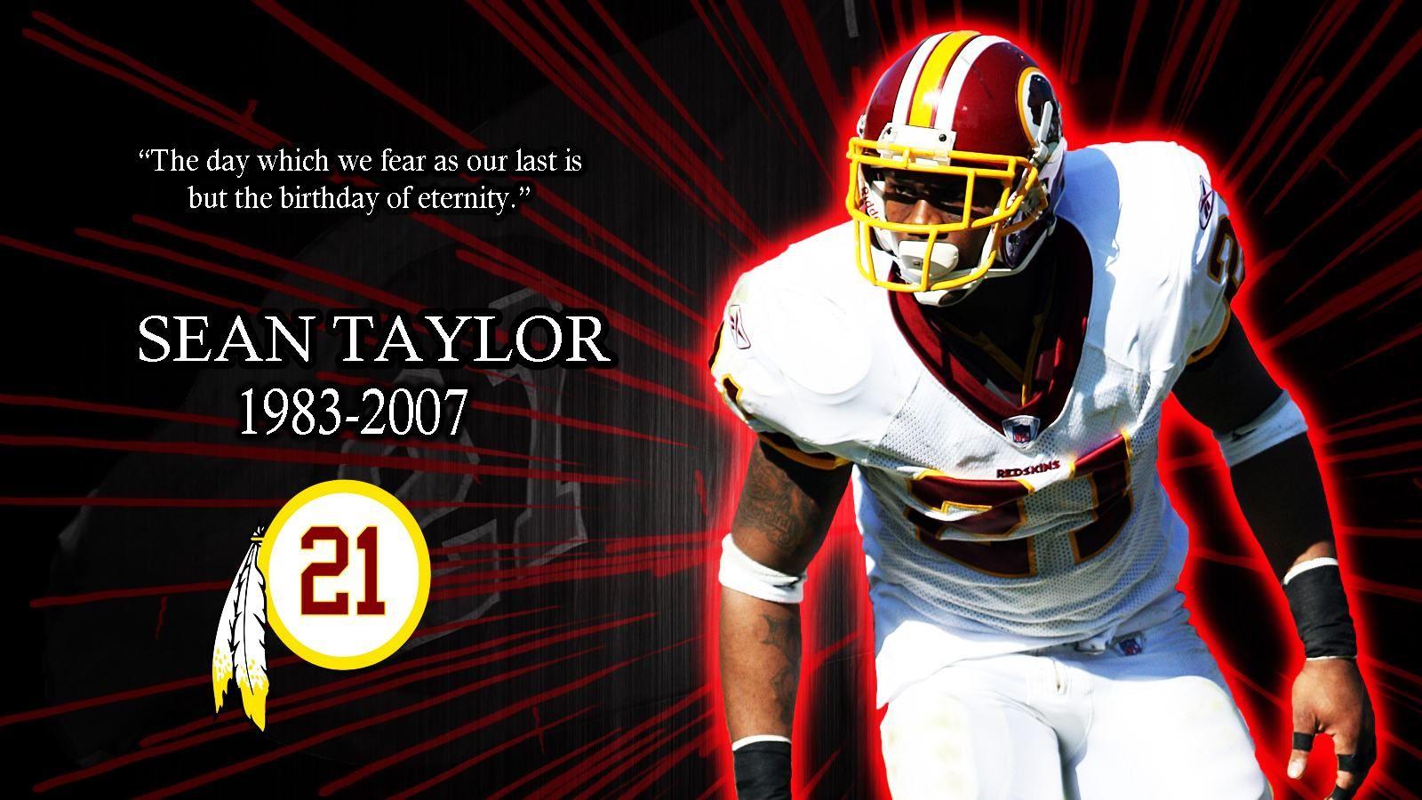 Download Sean Taylor Nfl Redskins Football Safety Fanart Wallpaper