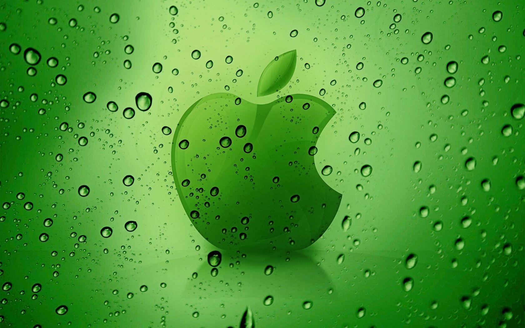 Premium Photo  Green apple in the water wallpapers