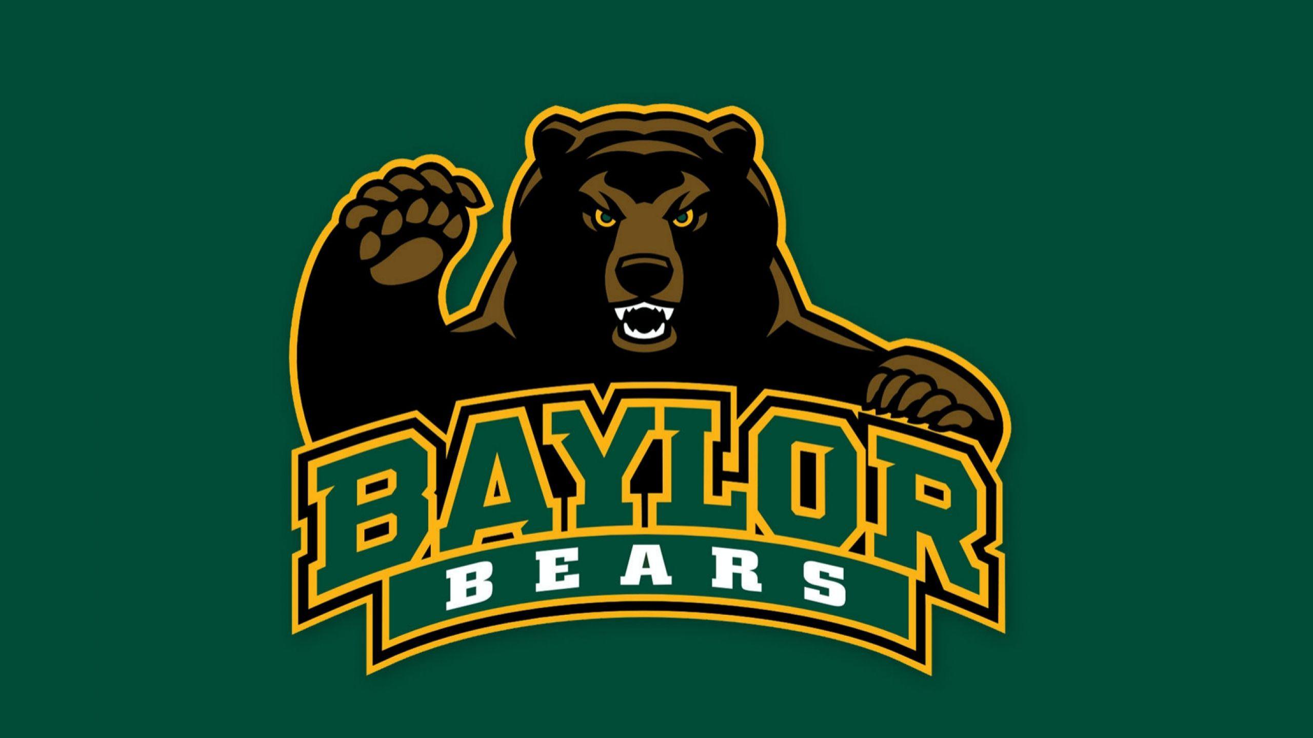 Download Wallpaper 2560x1440 Baylor university, Baylor bears, Logo