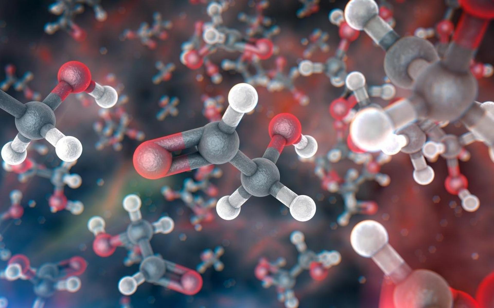 Molecule atom hydrogen 3D sucre protein carbon wallpaper
