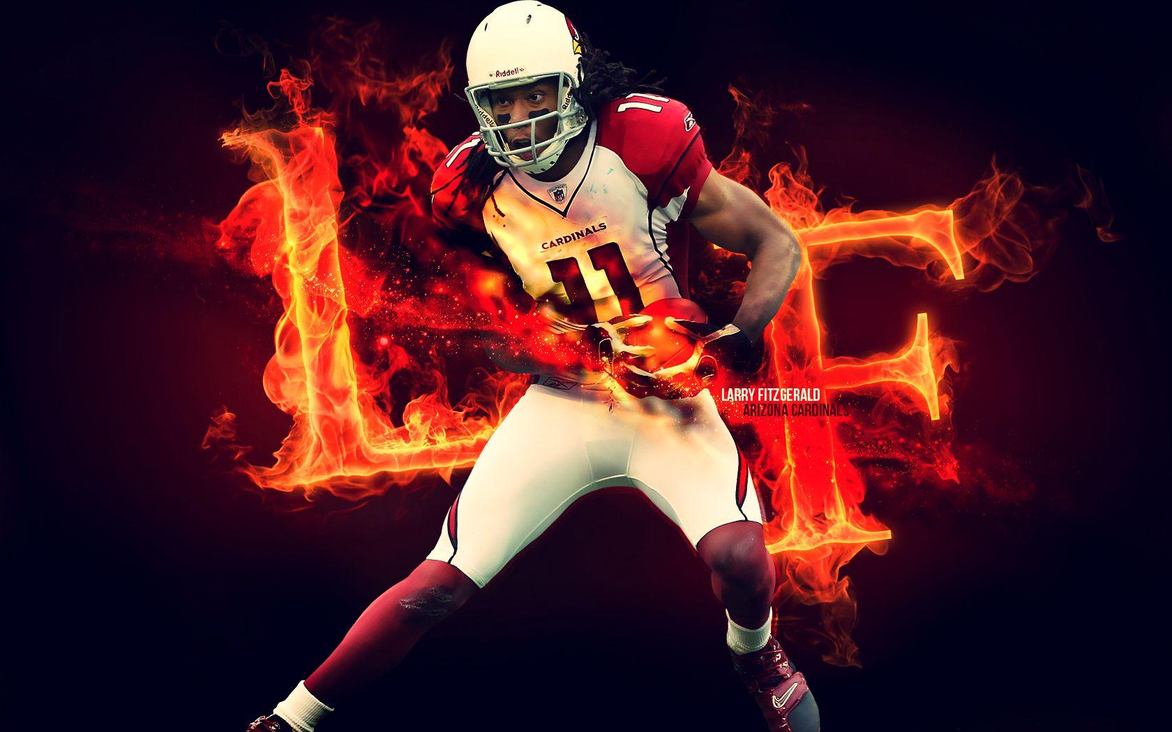 Larry Fitzgerald Catches Wallpaper